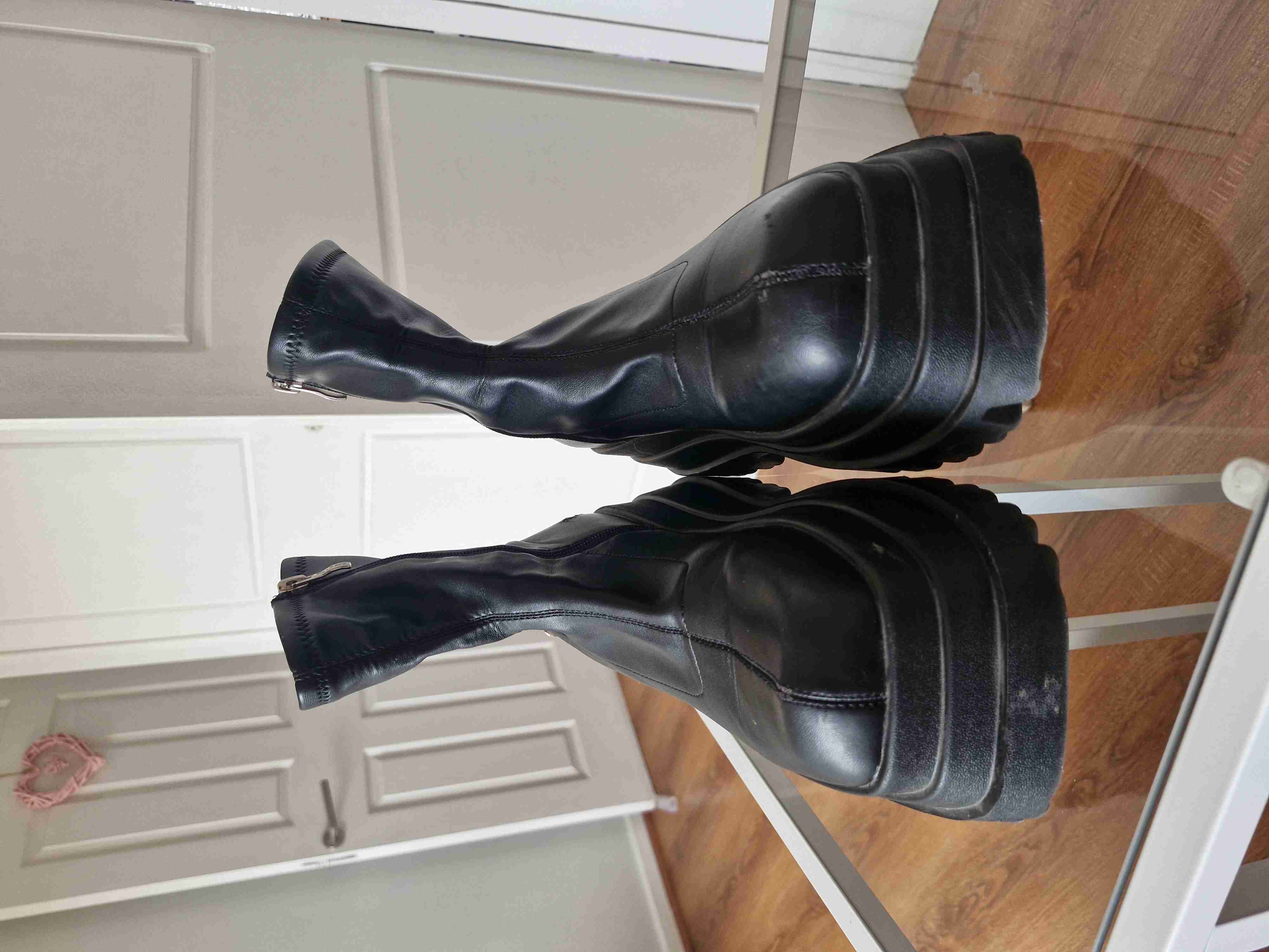 Botines plataforma negros - miniatura 2