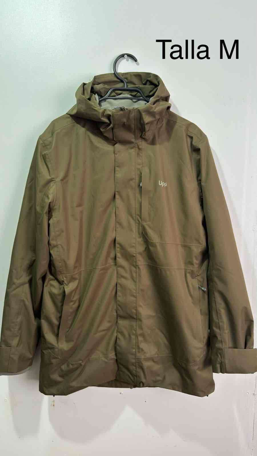 Chaqueta lippi verde impermeable talla M - miniatura 1