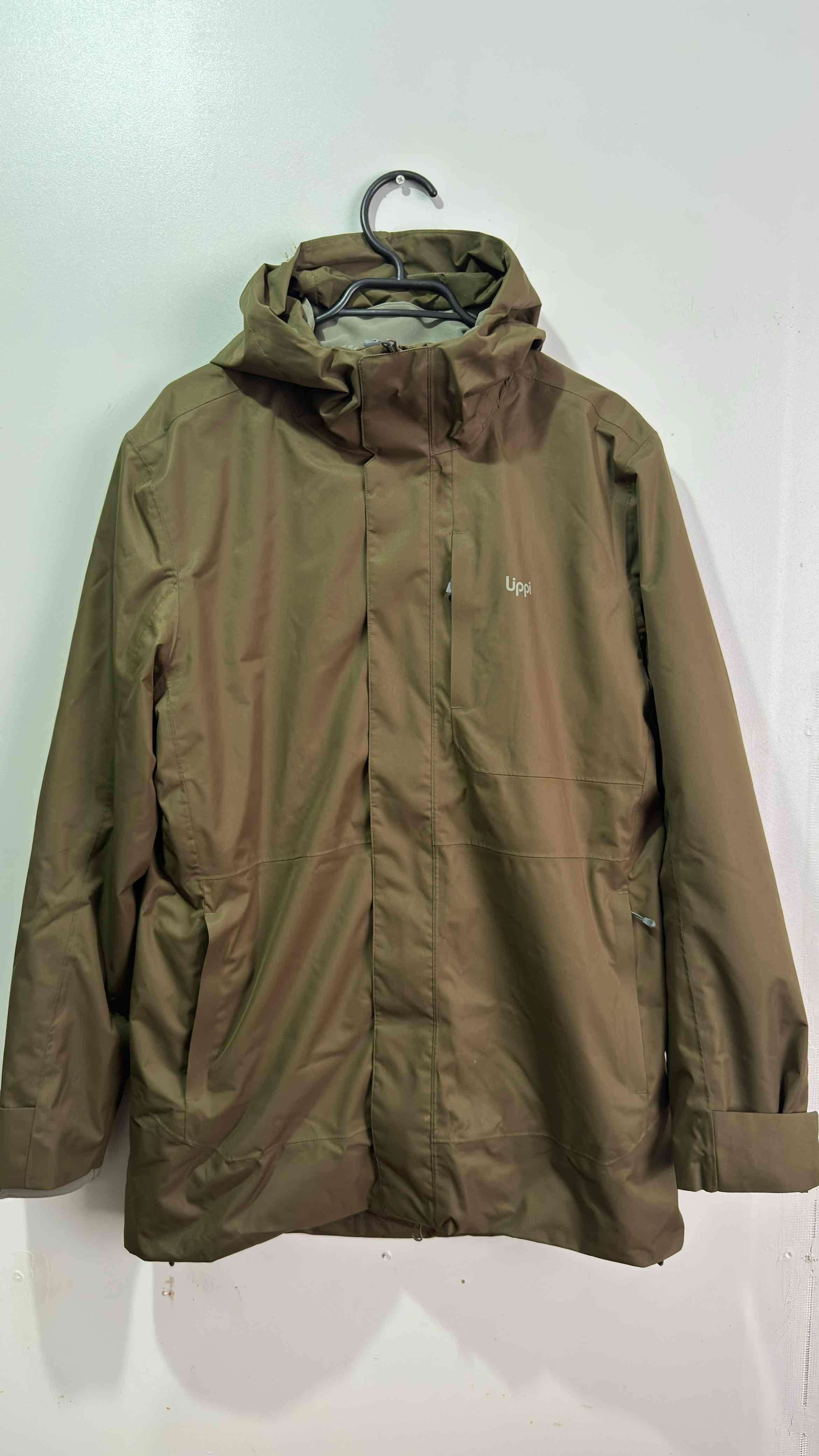 Chaqueta lippi verde impermeable talla M - miniatura 2