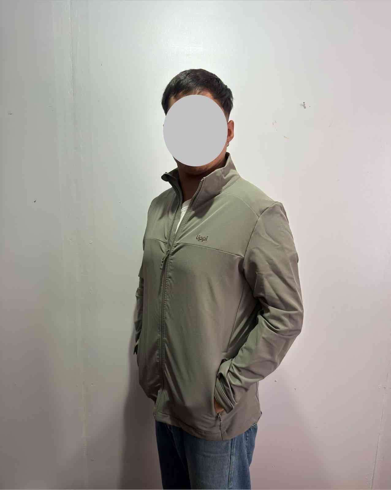 Chaqueta lippi verde impermeable talla M - miniatura 5