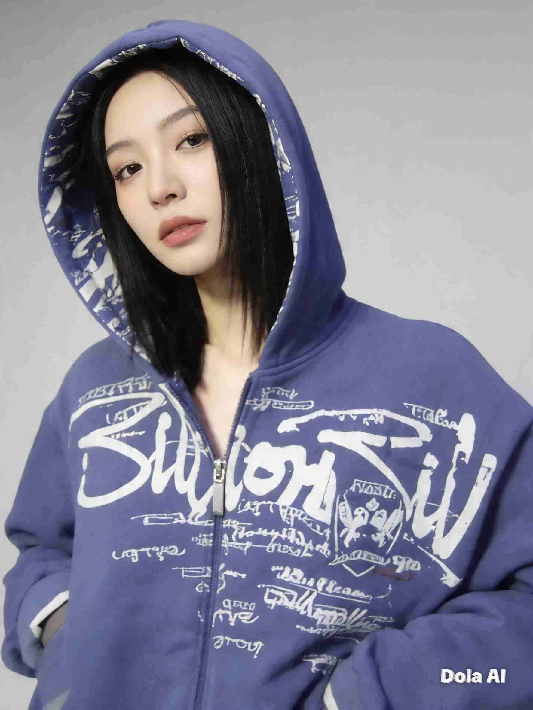 Polerón modado con capucha estampado - miniatura 1