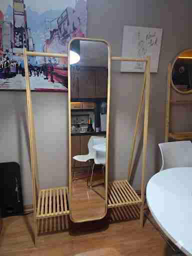 Perchero con gran espejo - miniatura 1