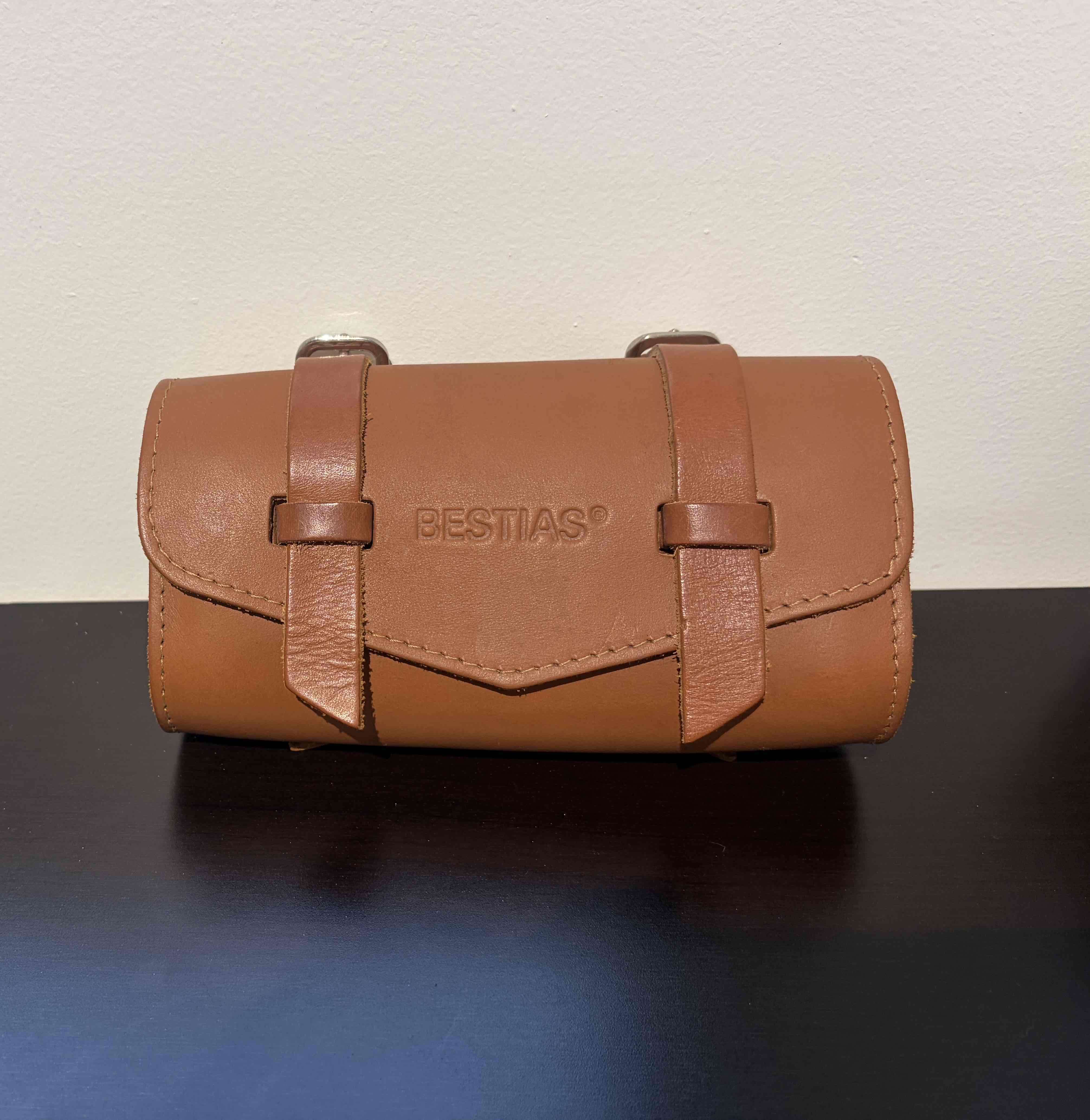 Cartera bolso para bicicleta marrón Bestias - miniatura 1