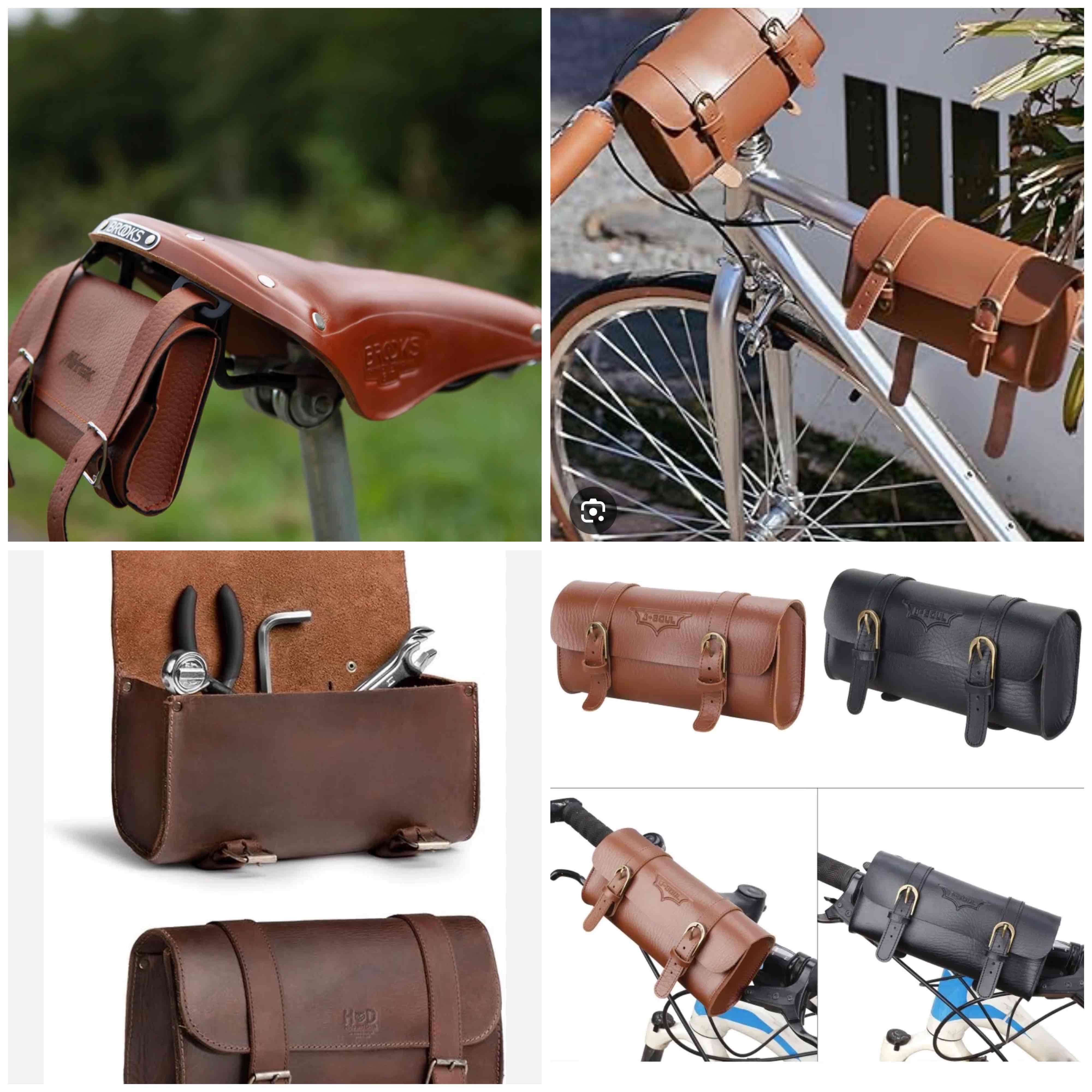 Cartera bolso para bicicleta marrón Bestias - miniatura 5