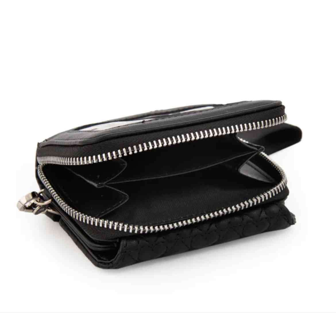 Monedero negro con cierre Amphora - miniatura 1