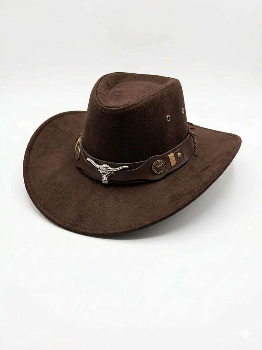 Sombrero cowboy beige con detalle - miniatura 3
