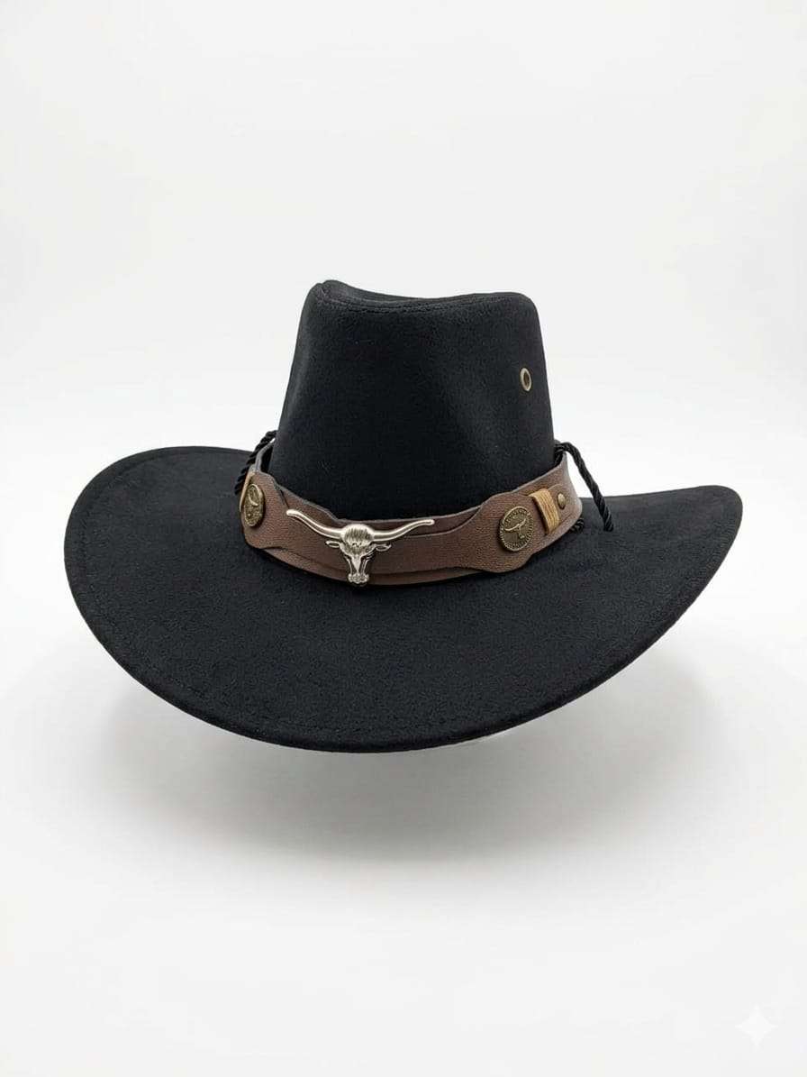 Sombrero cowboy beige con detalle - miniatura 4