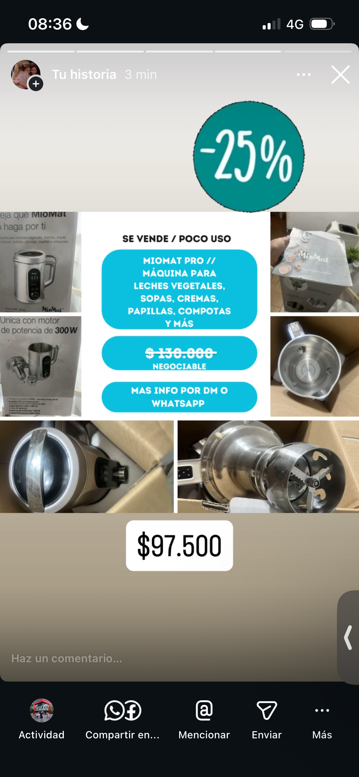 Máquina para leches vegetales Miomat Pro - miniatura 1