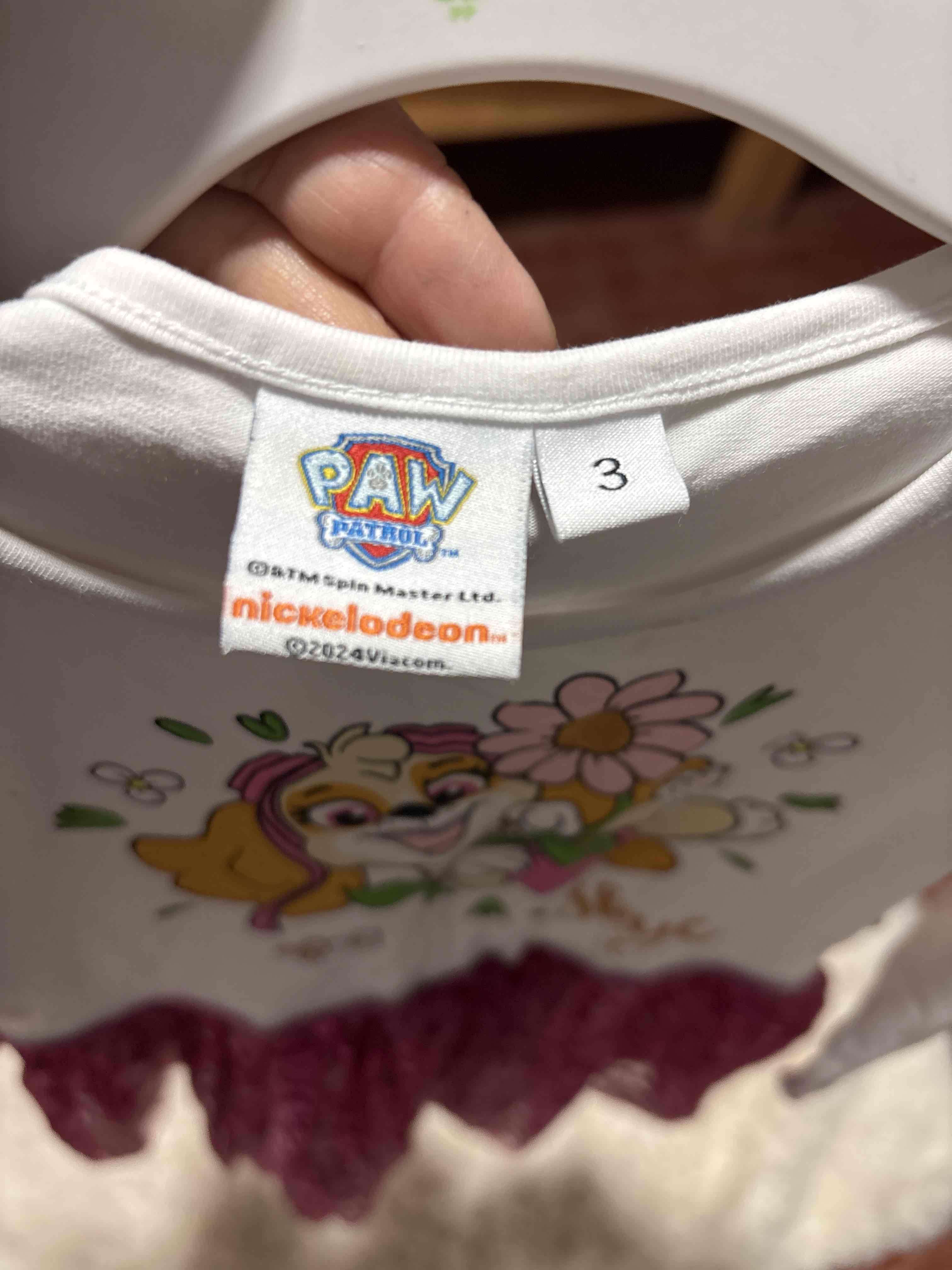 Vestido infantil Skye rosa y blanco - miniatura 2