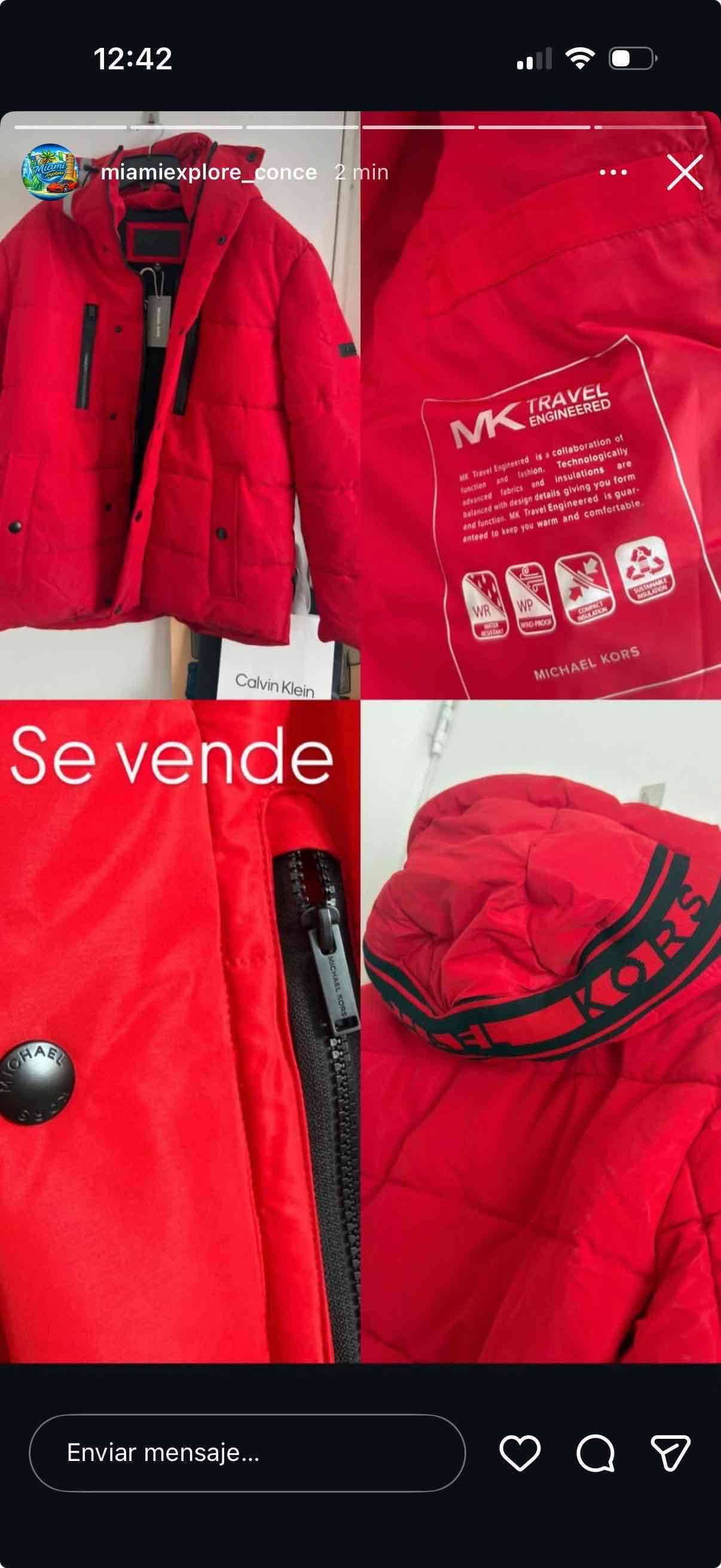 Parka roja Michael Kors - miniatura 1