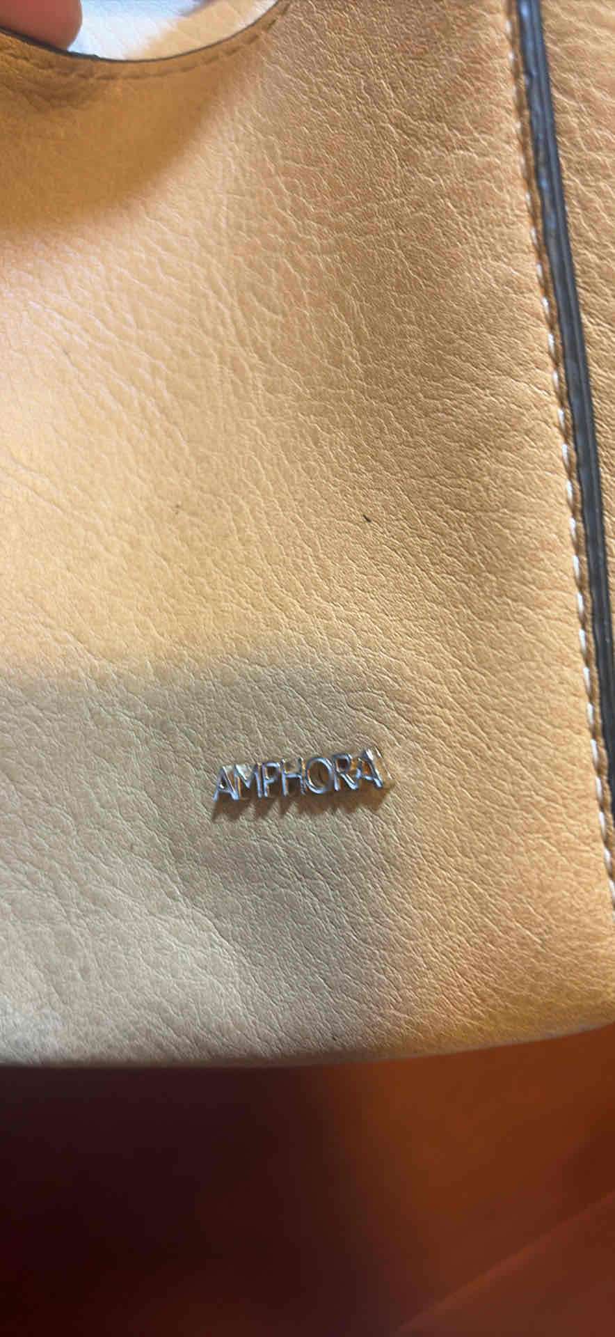 Cartera beige y blanca - miniatura 2