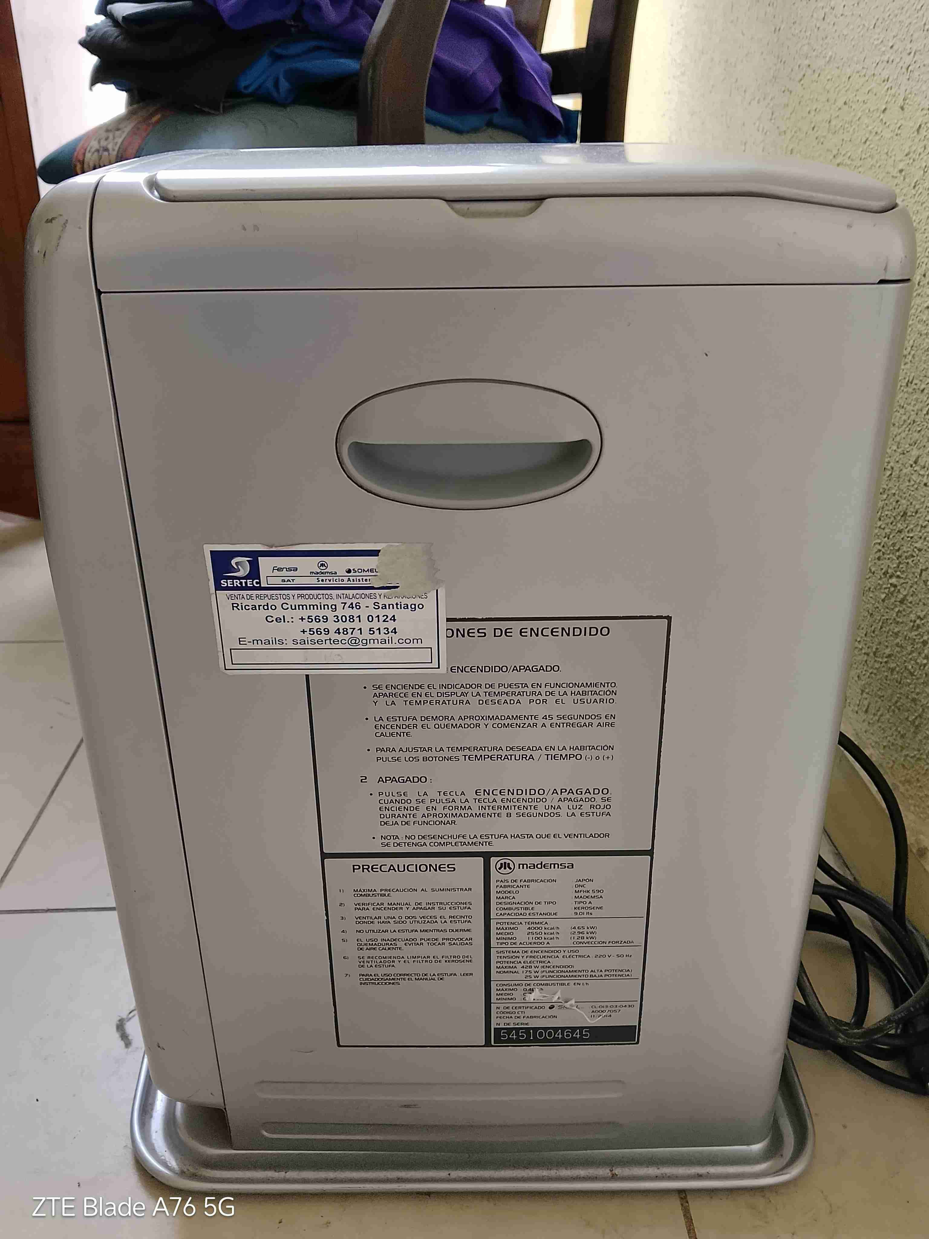 Estufa Mademsa Portátil - miniatura 2