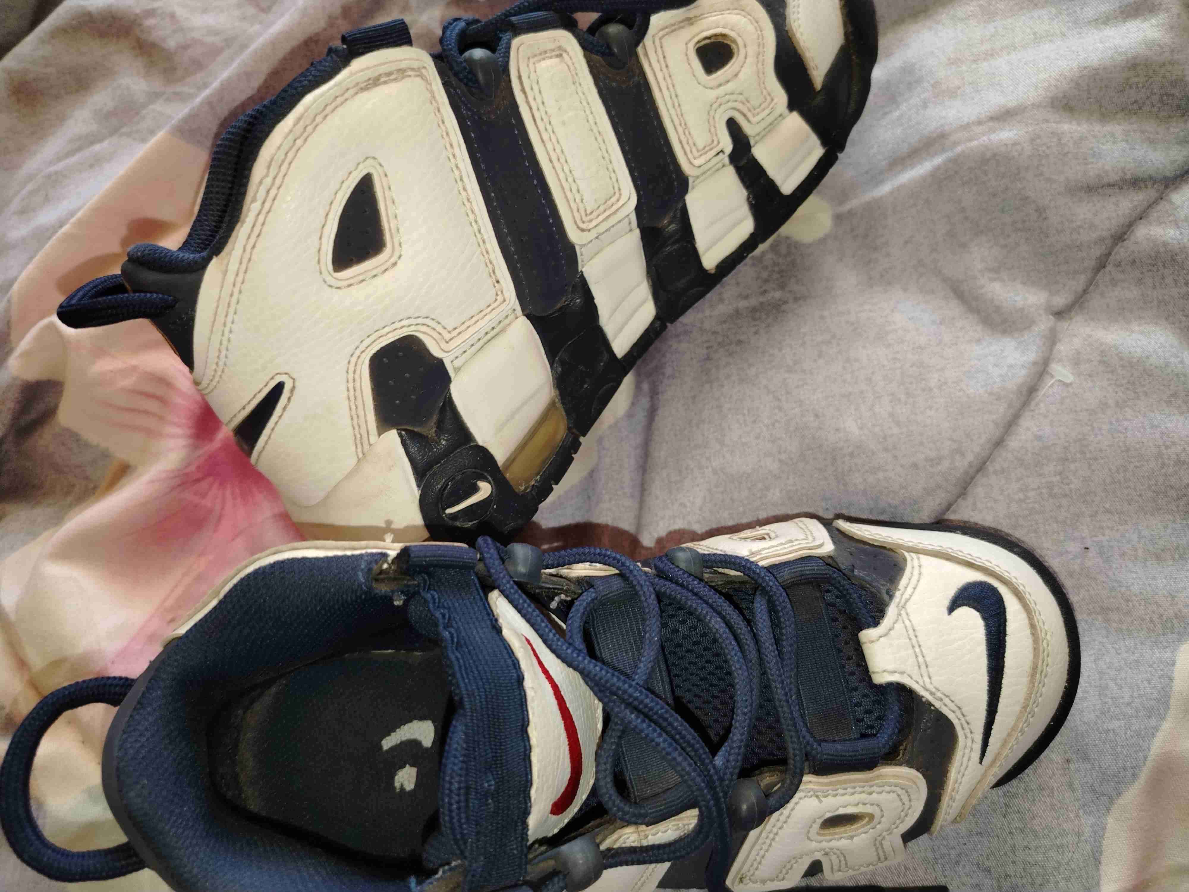 Zapatillas deportivas Nike blancas y azul - miniatura 3