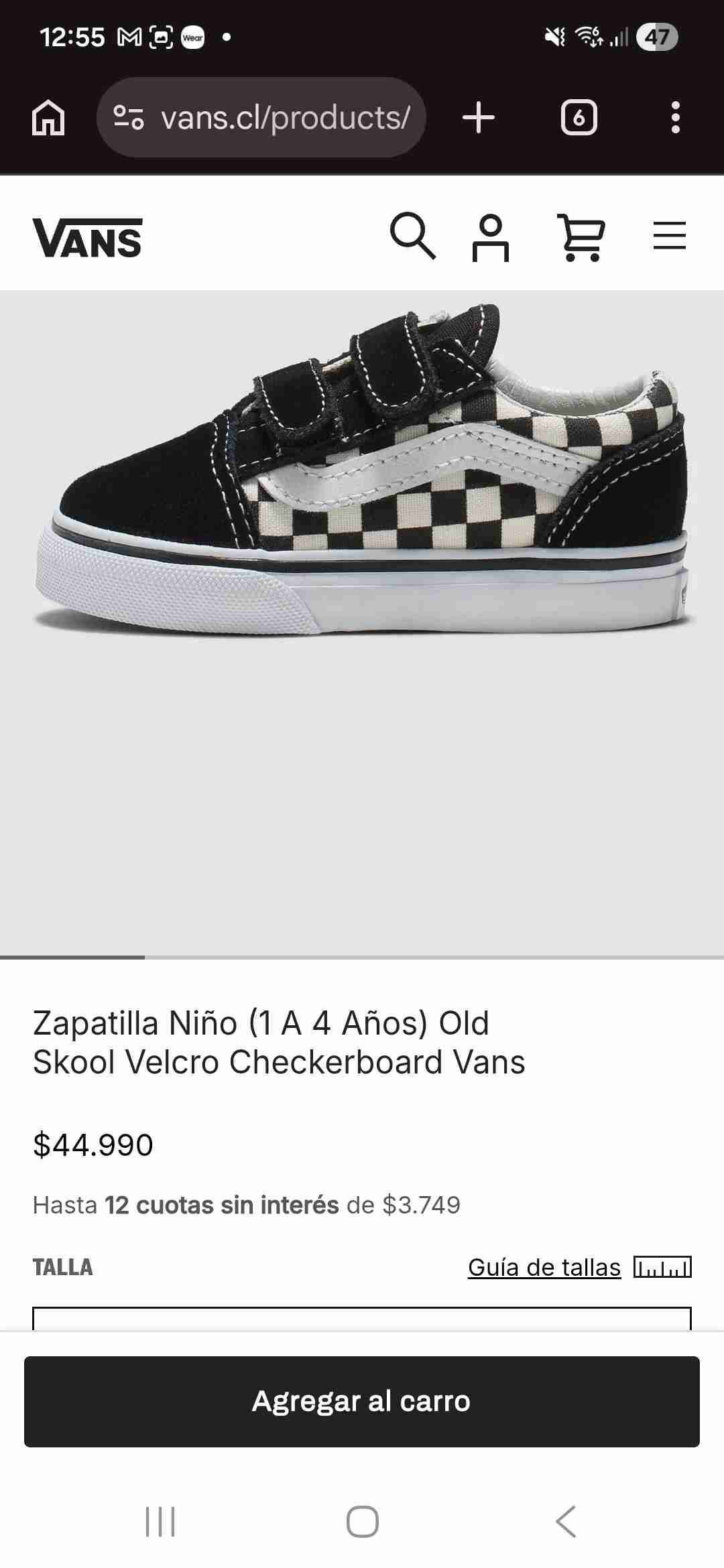 Zapatillas Vans checkerboard niño - miniatura 6
