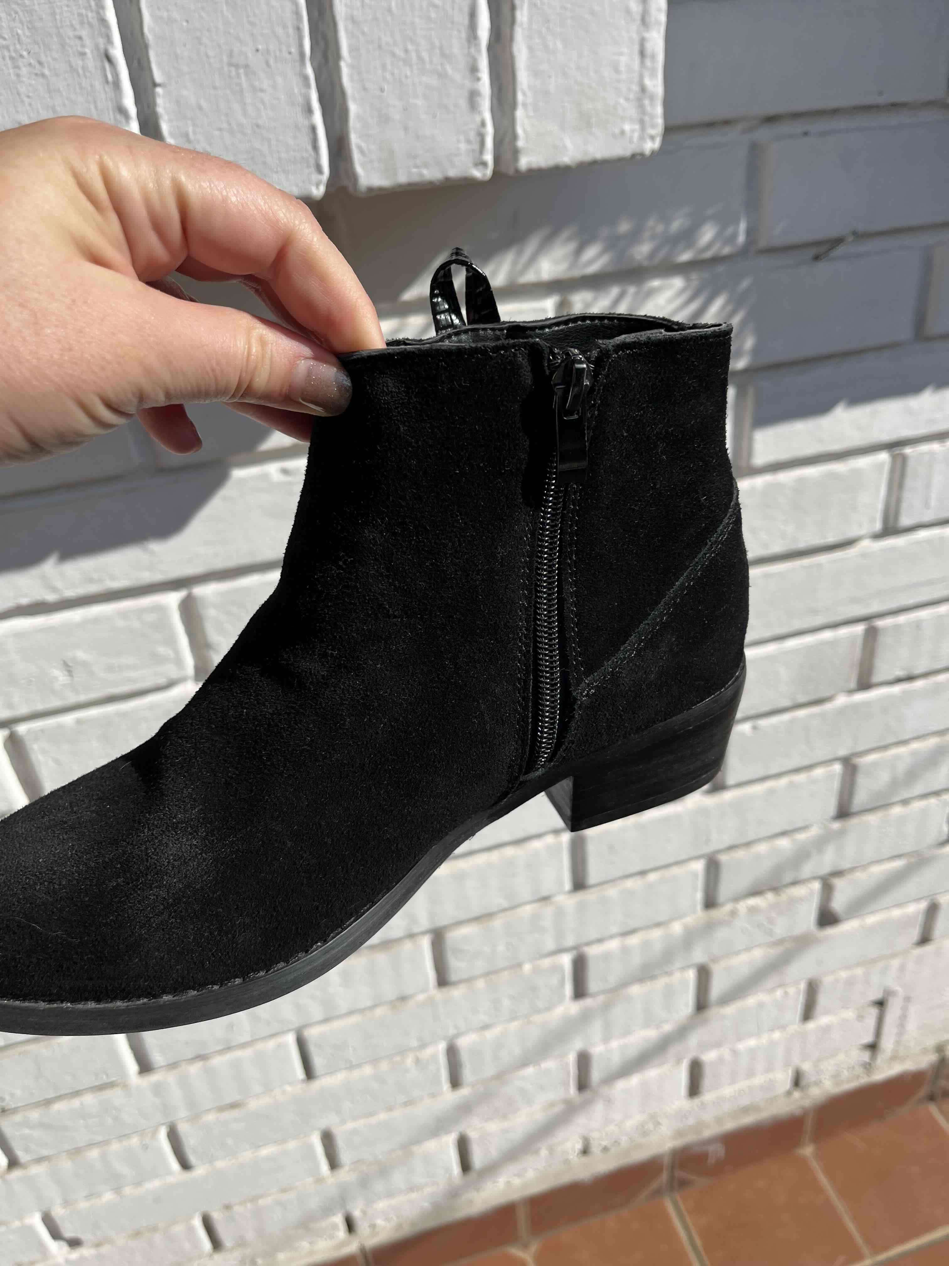 Botines negros de gamuza - miniatura 1