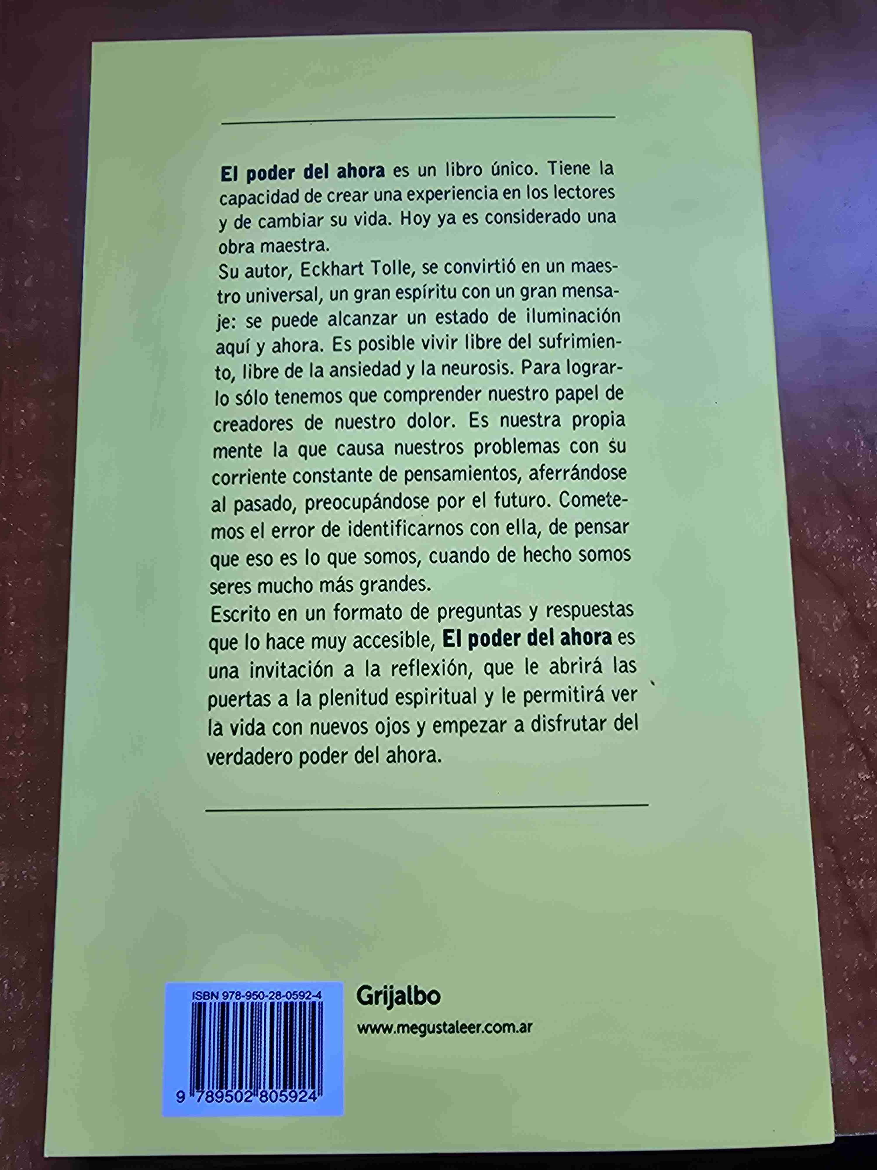 Libro El Poder del Ahora - miniatura 2