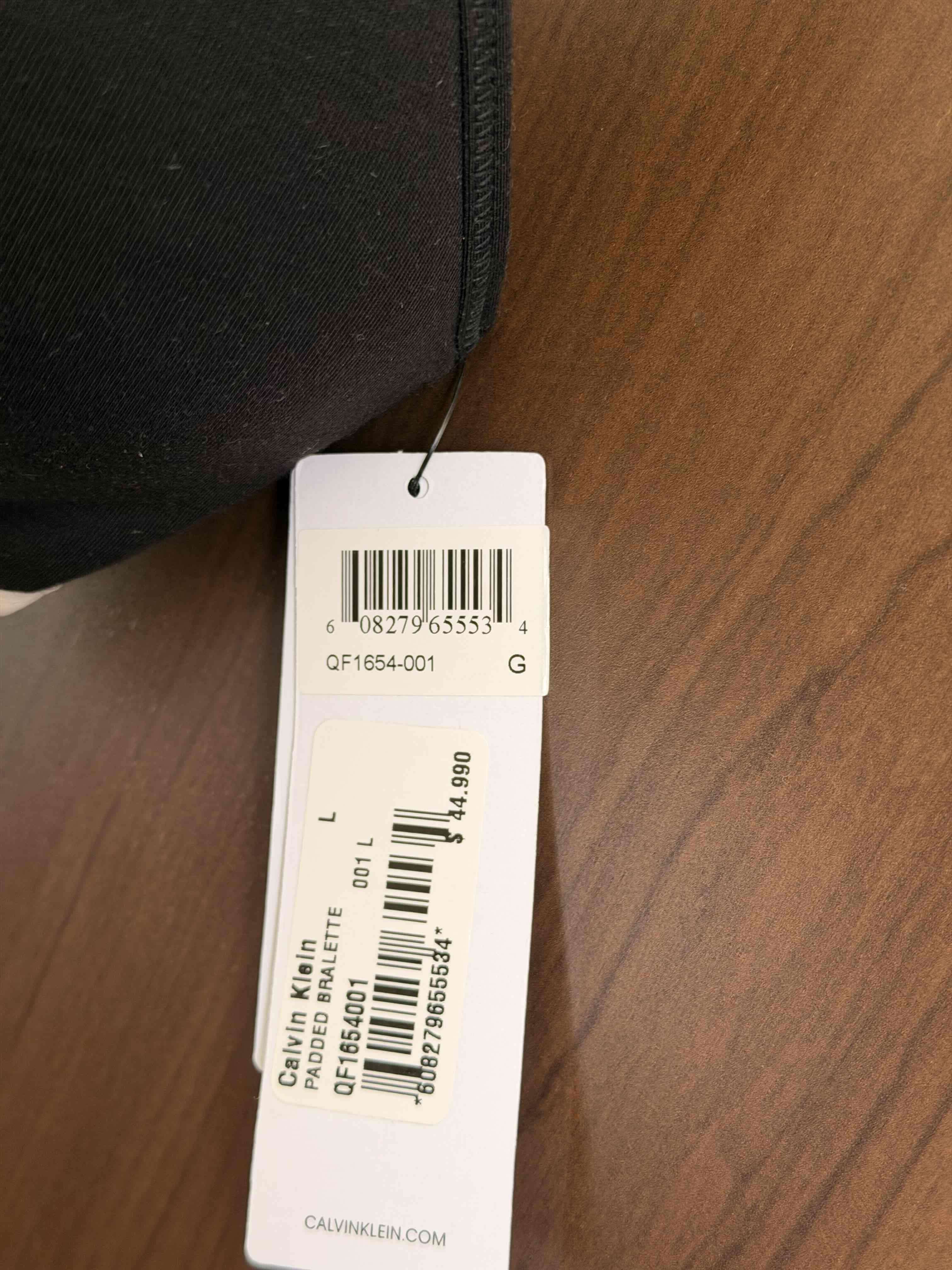 Sostén Calvin Klein negro nuevo - miniatura 3