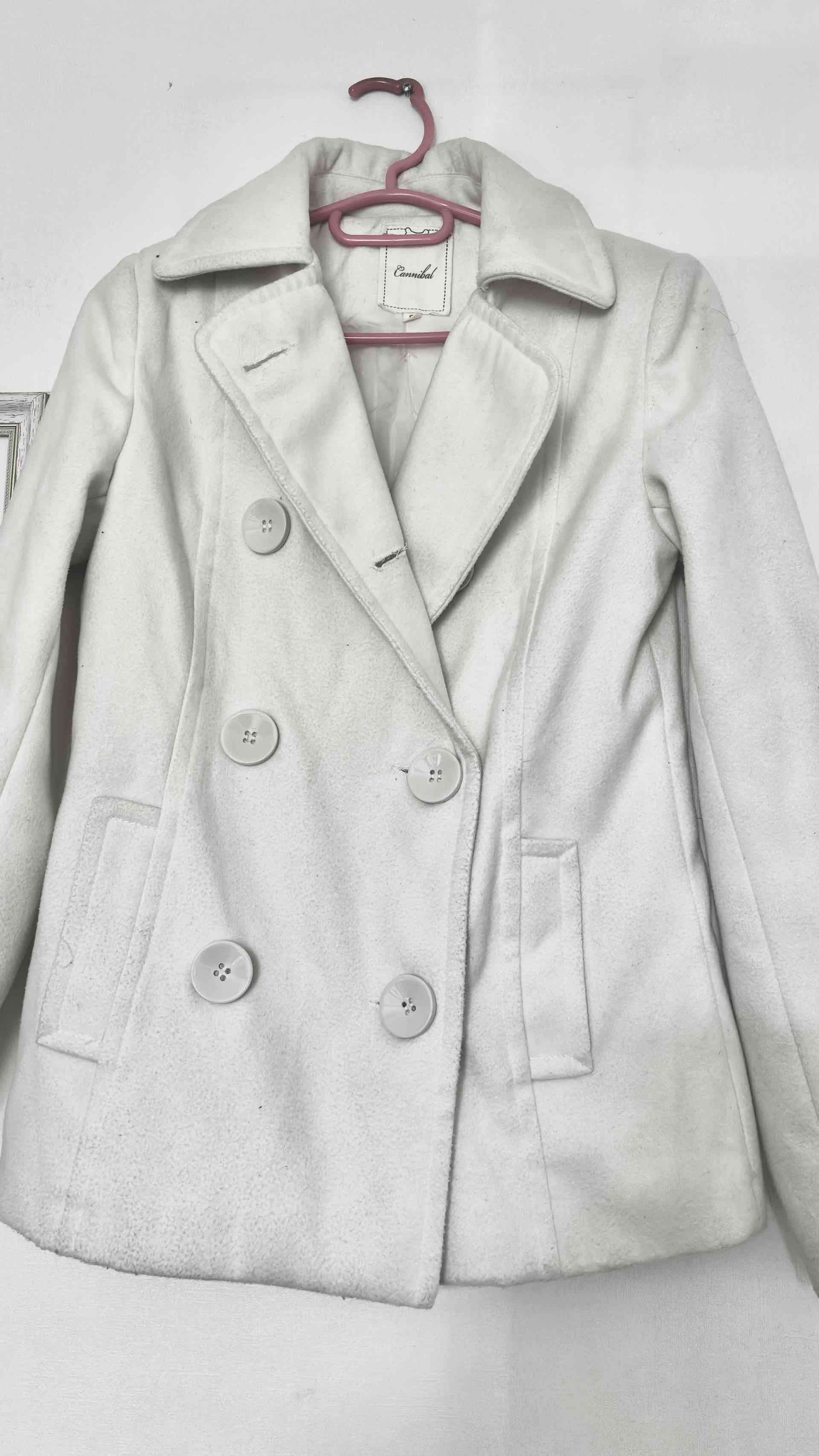 Abrigo blanco mujer - miniatura 2