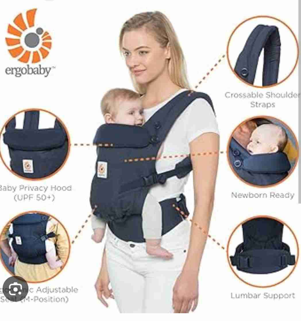 Portabebés azul ergonómico ( 3 usos)