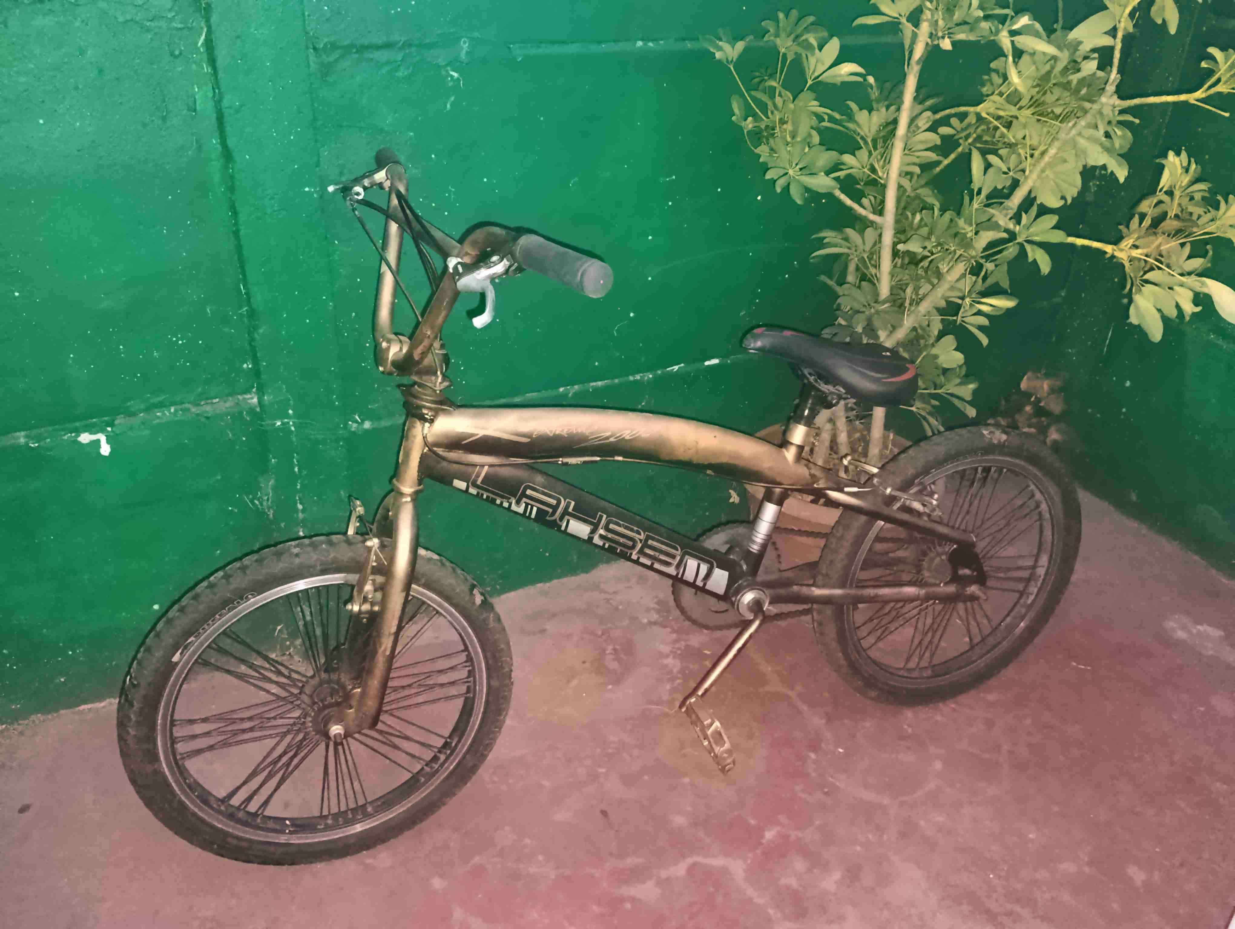 Bicicleta BMX dorada marca lashen - miniatura 2