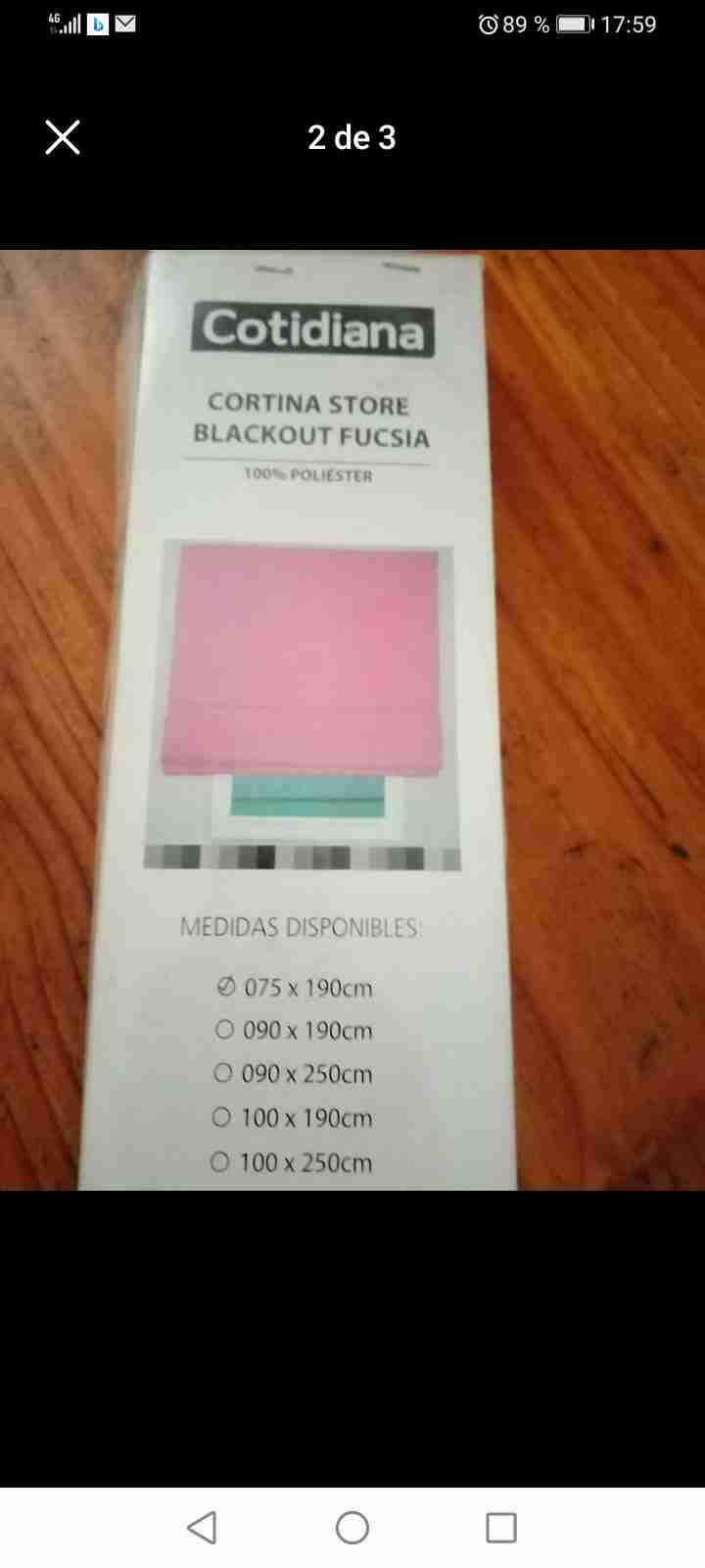 Cortina blackout fucsia Cotidiana - miniatura 2