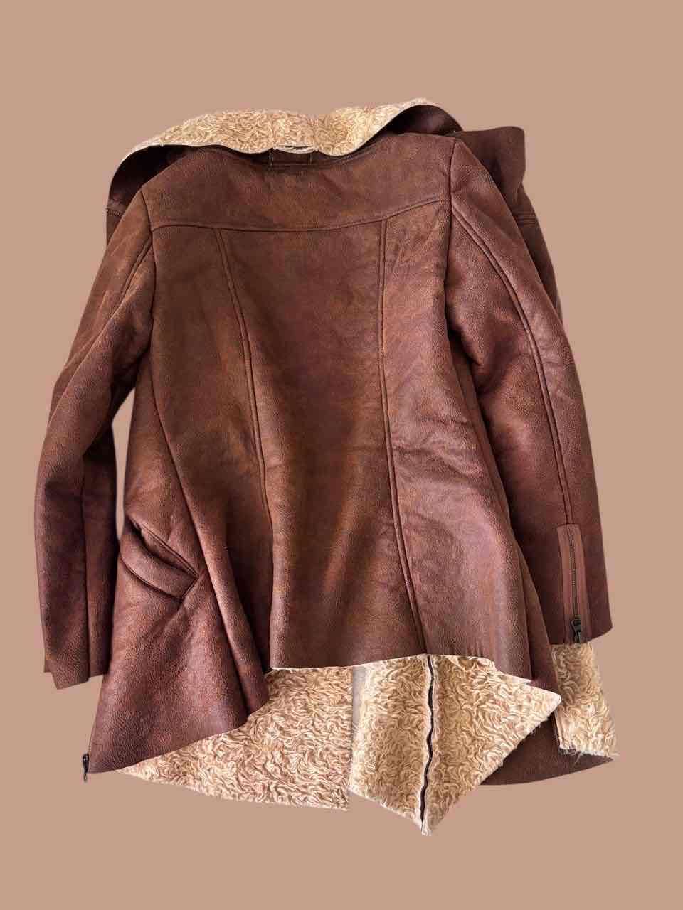 Chaqueta marrón con forro chiporro Talla S - miniatura 3