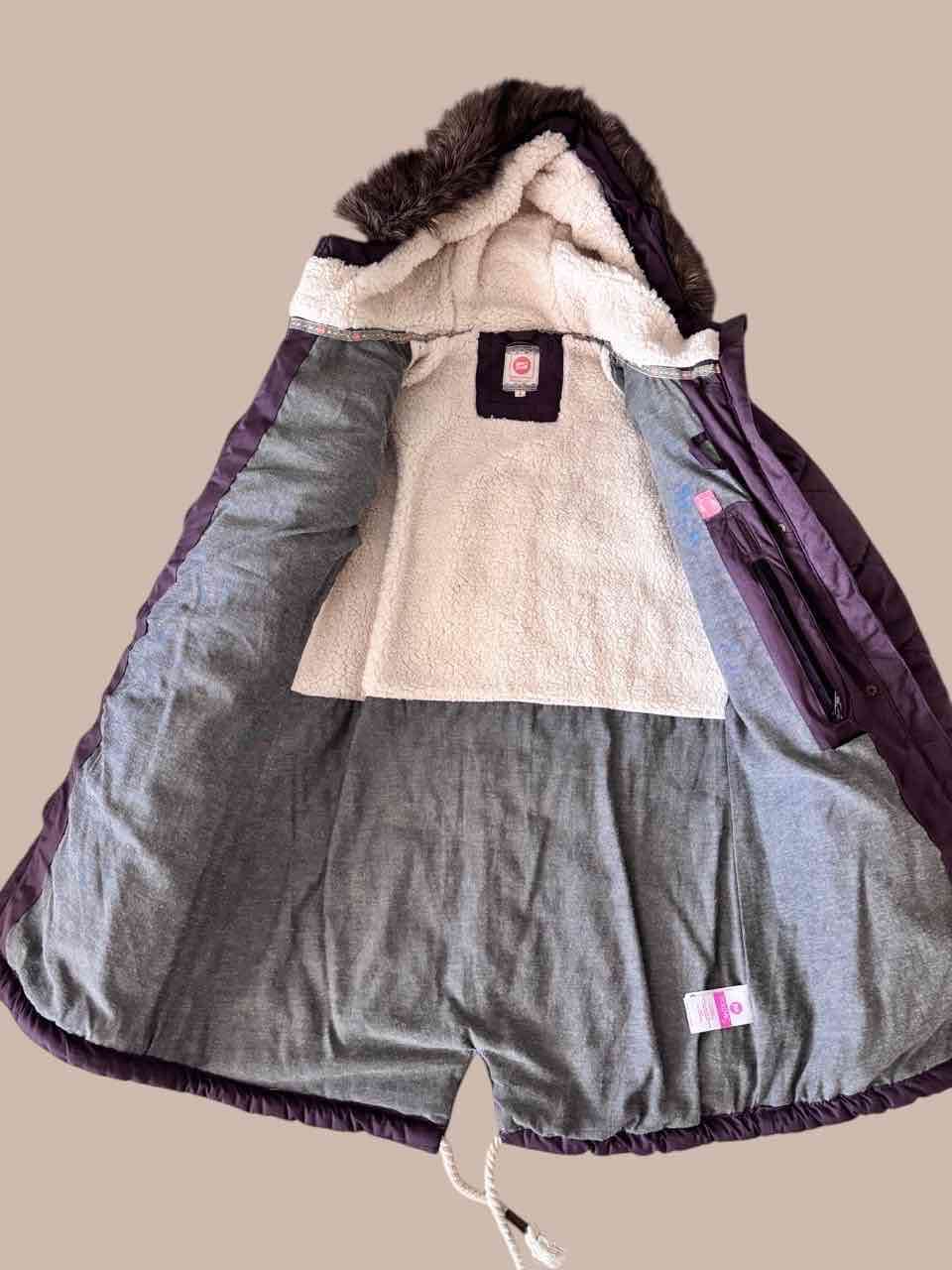 Parka morada con capucha Talla S - miniatura 3