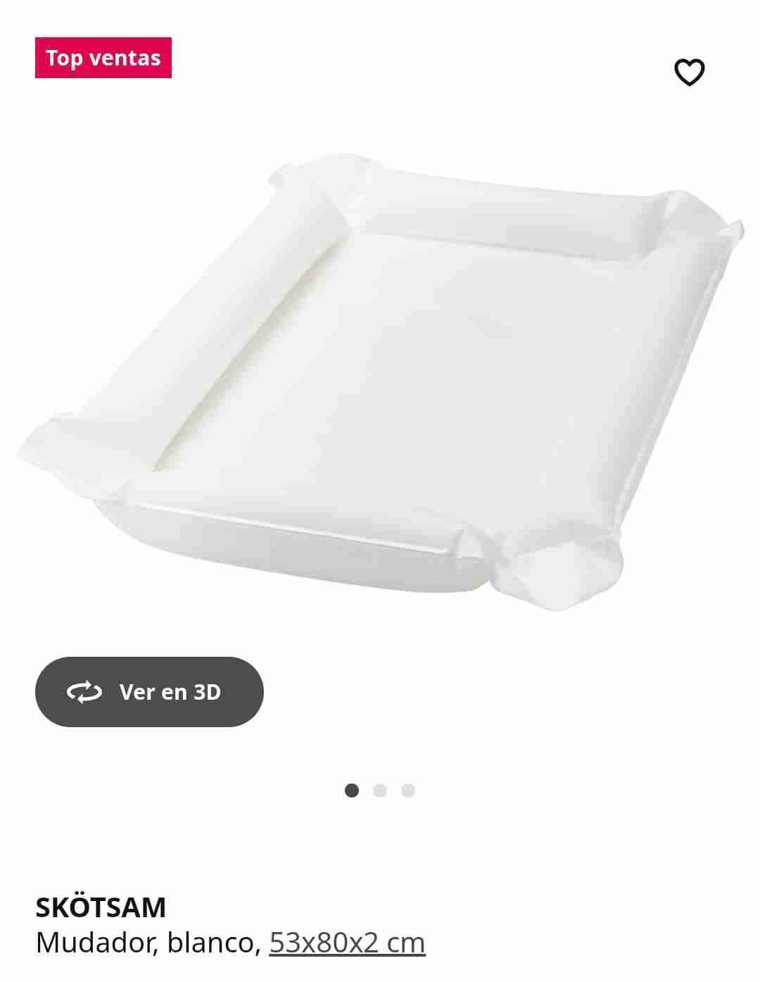 Mudador inflable blanco