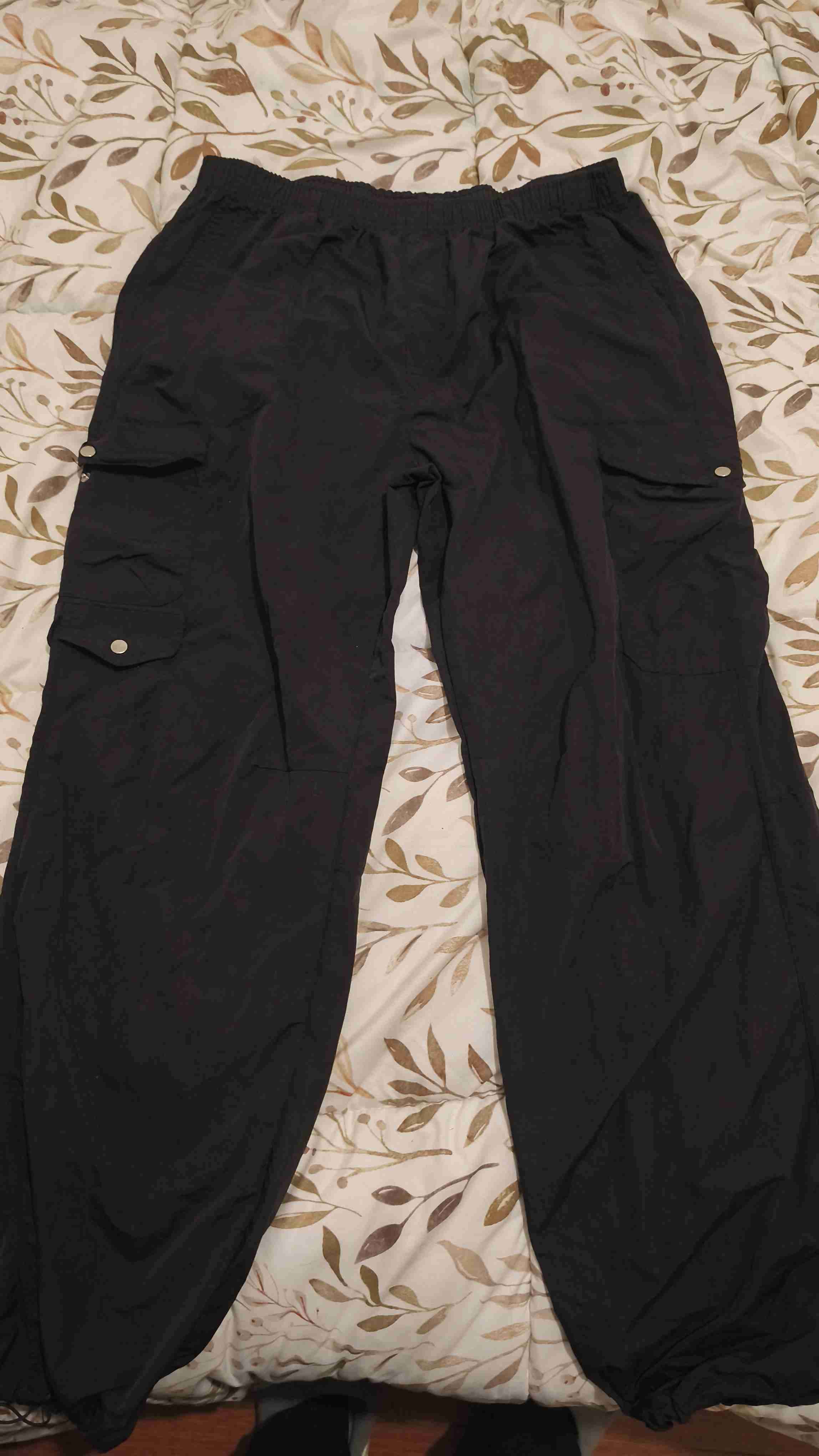 Pantalones cargo negros casuales - miniatura 1