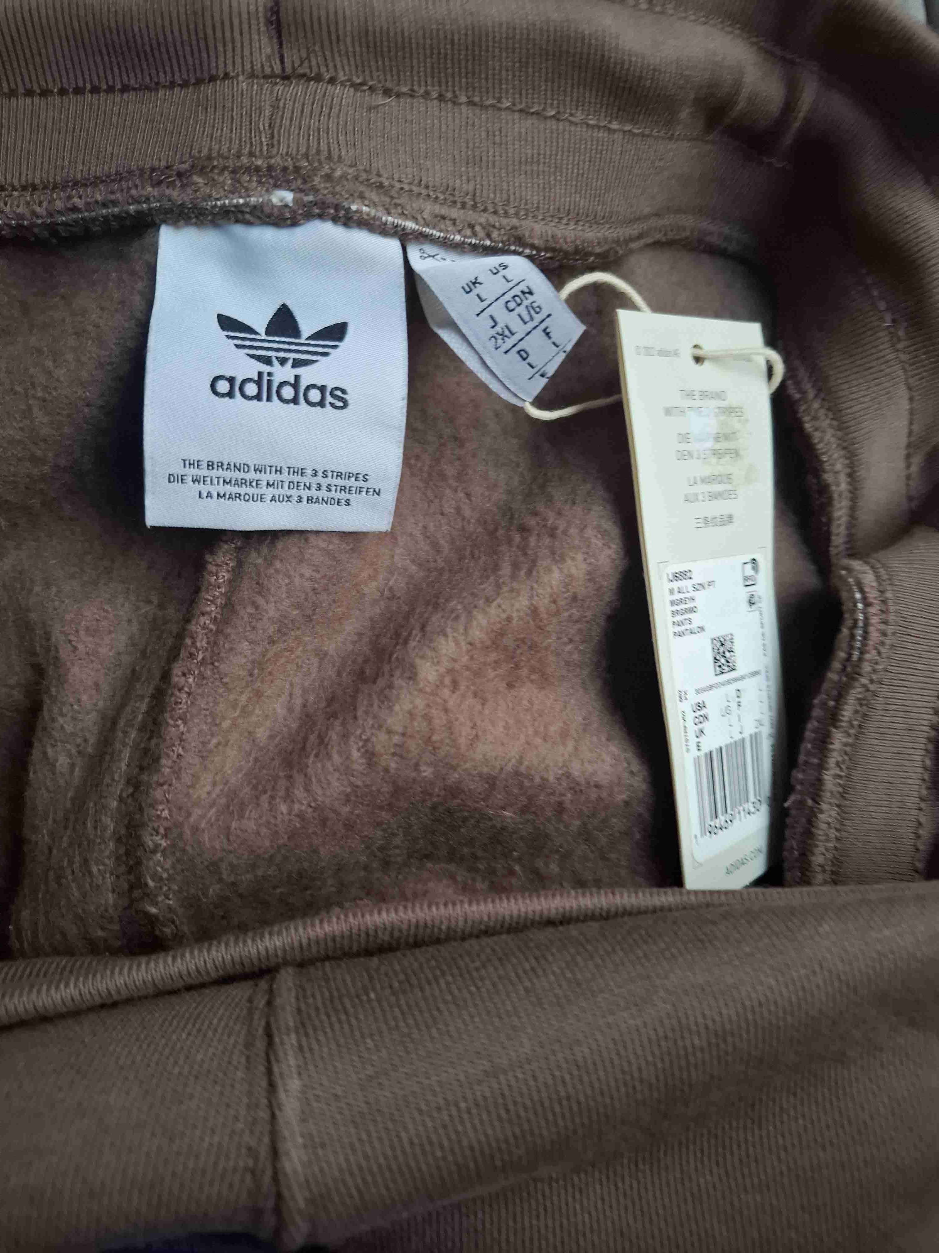 Pantalón Adidas Trefoil Essentials café original - miniatura 2