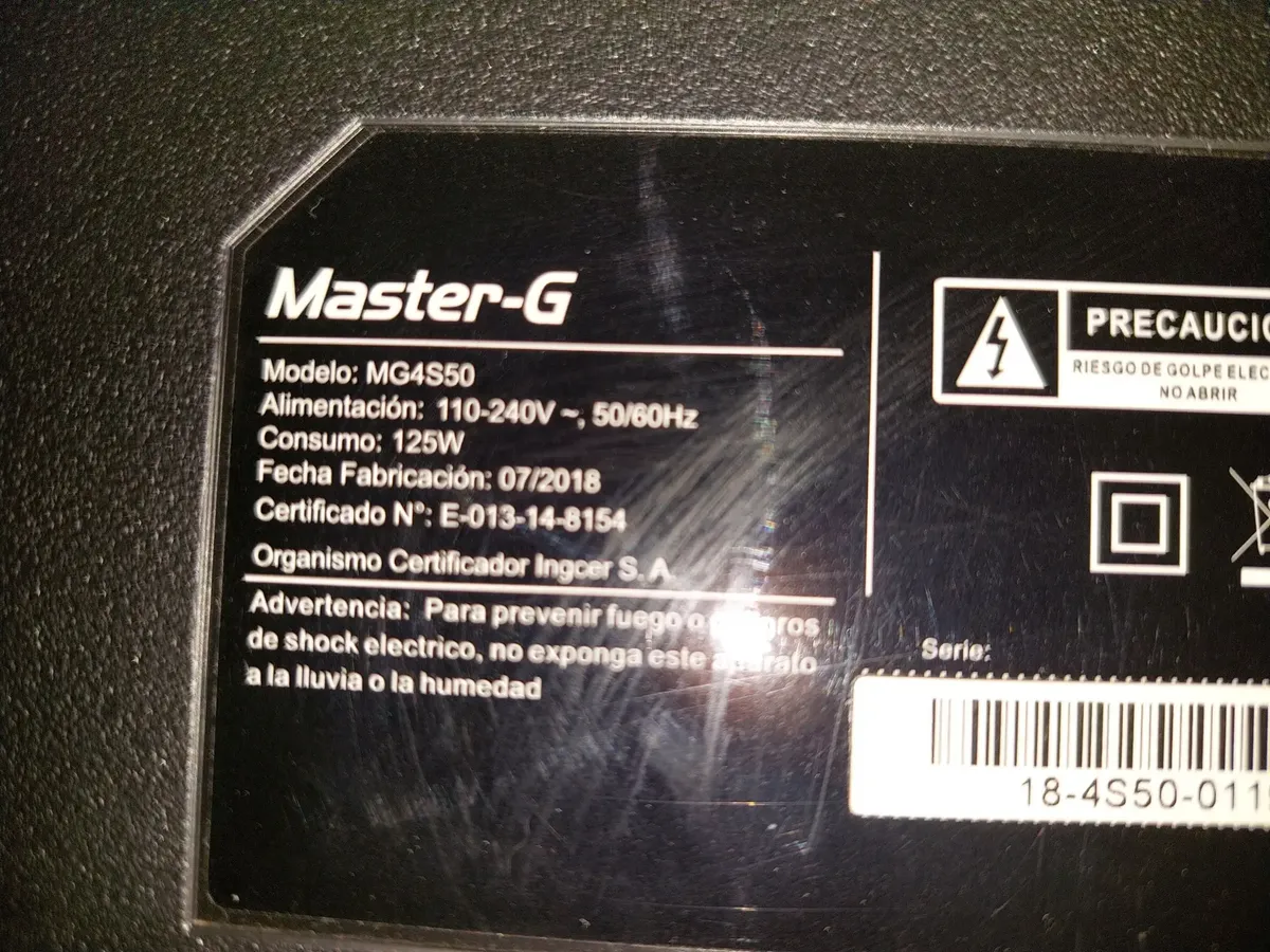 Parlantes Para Televisor Master-g Modelo Mg4s50 - miniatura 4