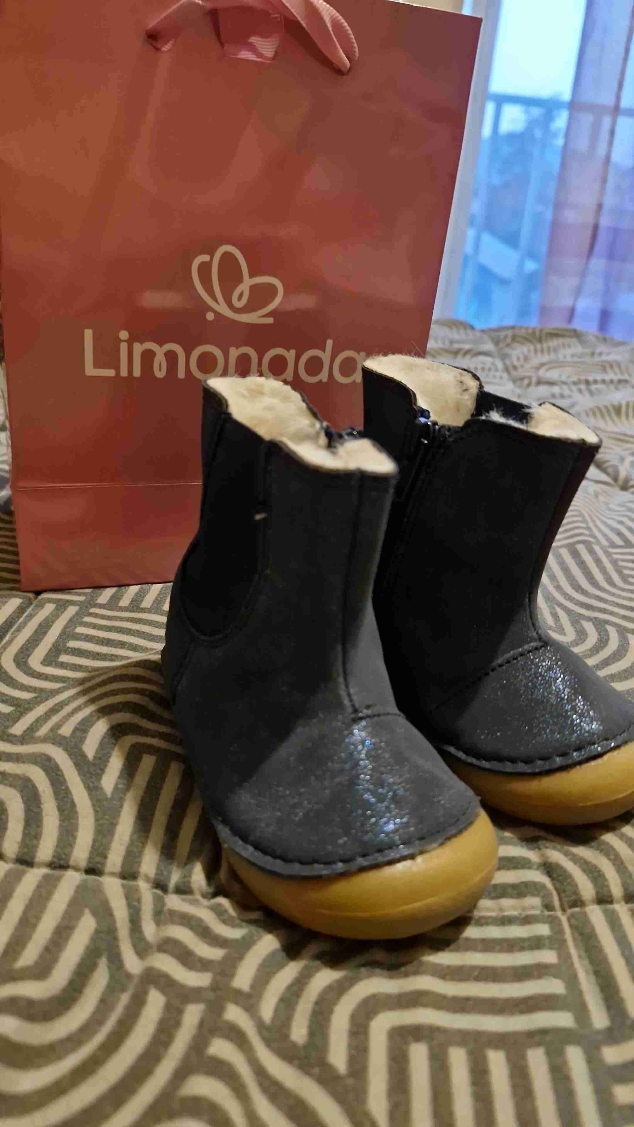 Botas infantiles azul brillantes LIMONADA NUEVOS - miniatura 1