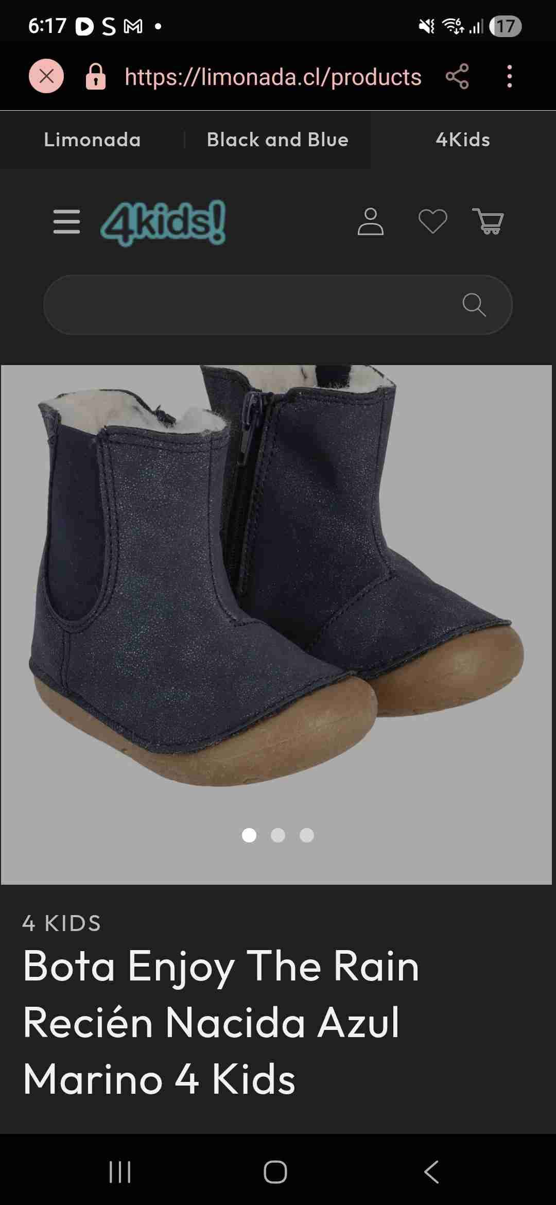 Botas infantiles azul brillantes LIMONADA NUEVOS - miniatura 2