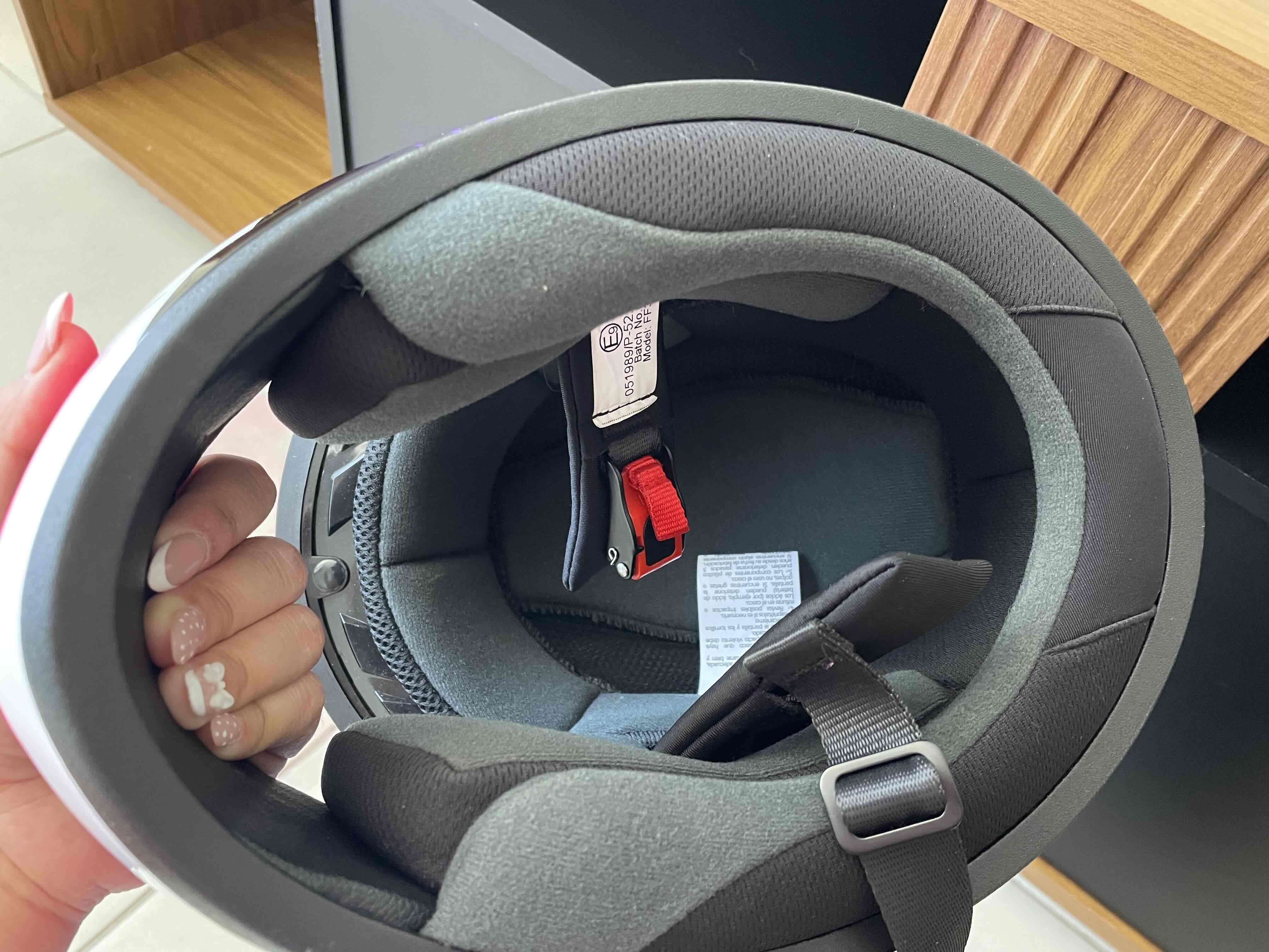 Casco motocicleta LS2 morado/rosado - miniatura 4