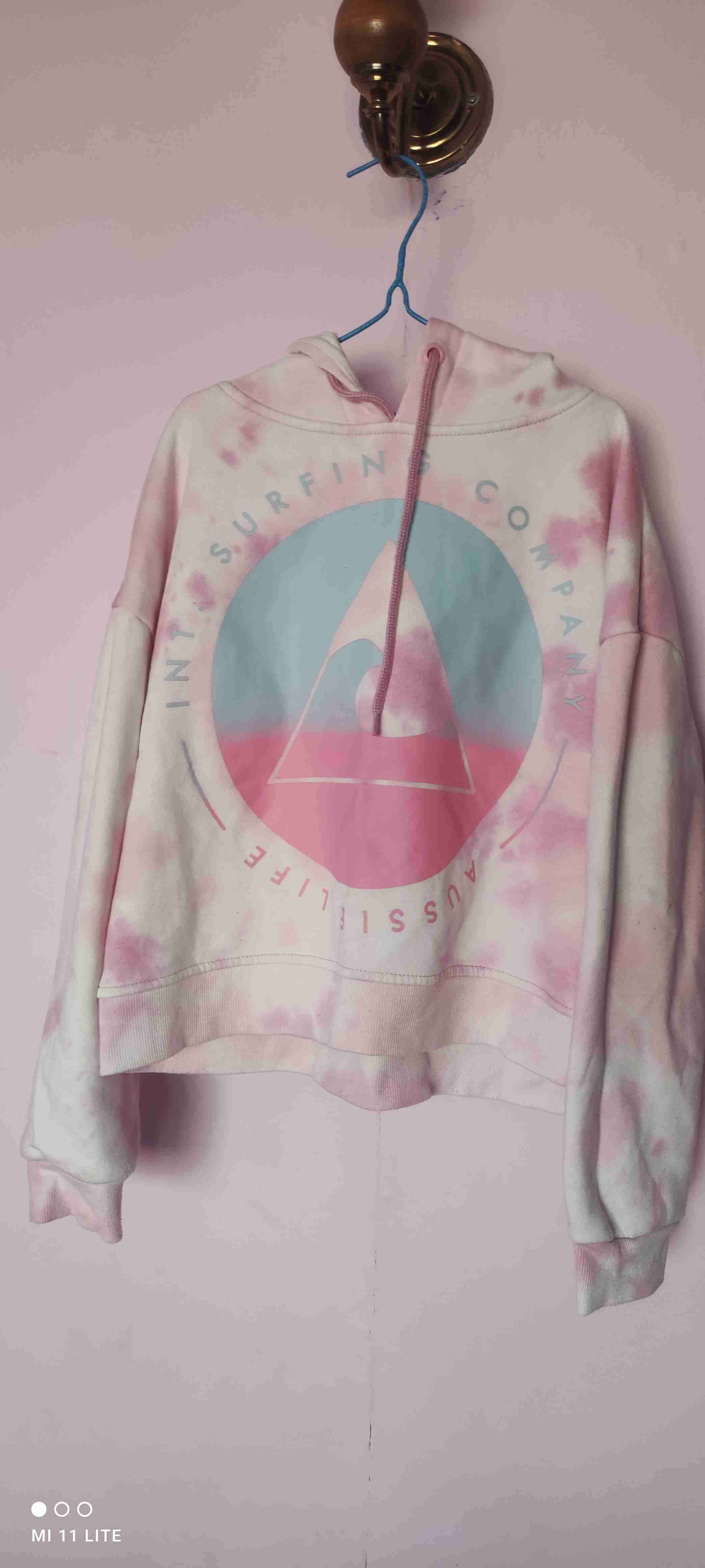 Polerón tie-dye rosado