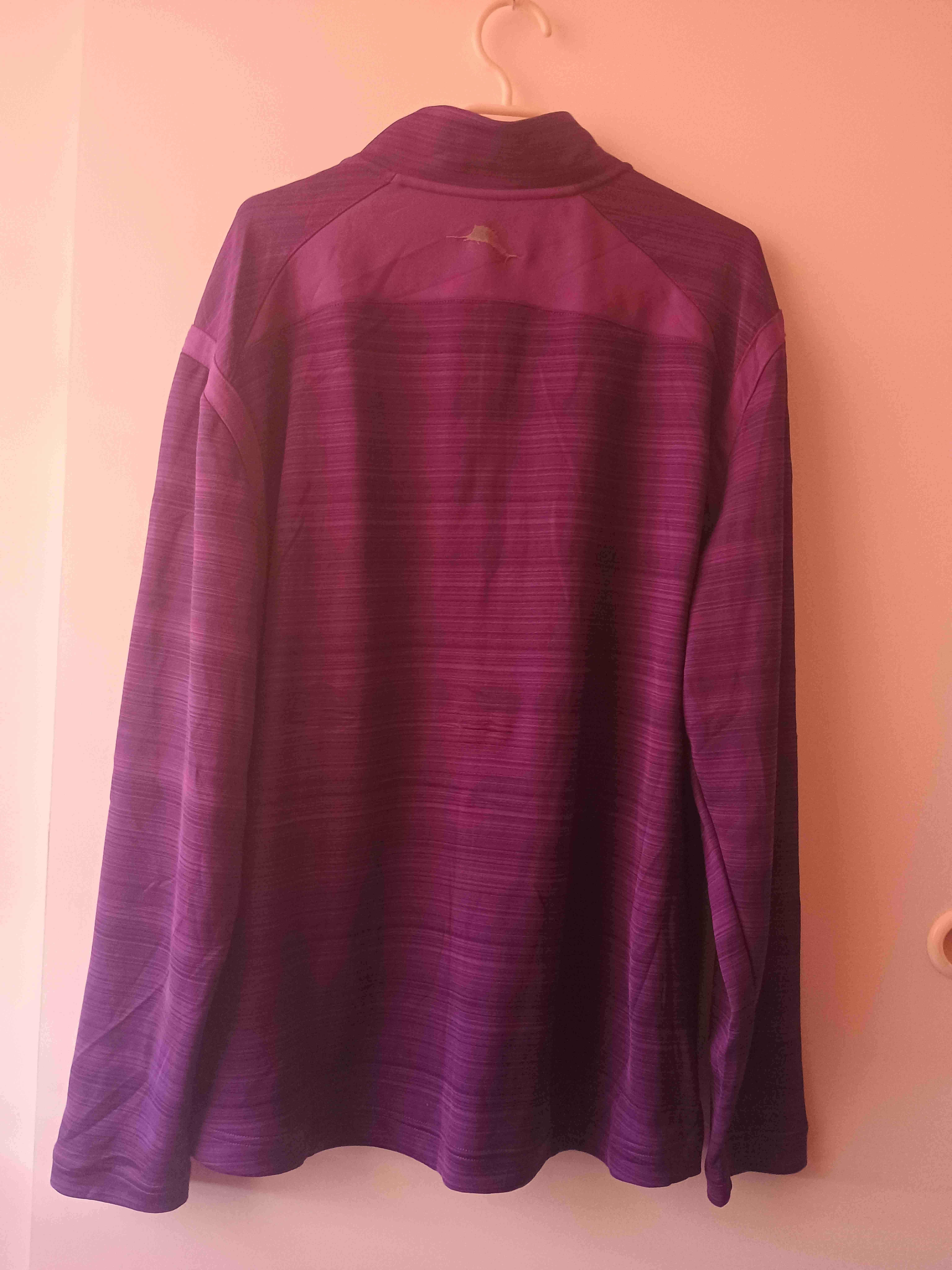 Polerón morado con cierre parcial - miniatura 2