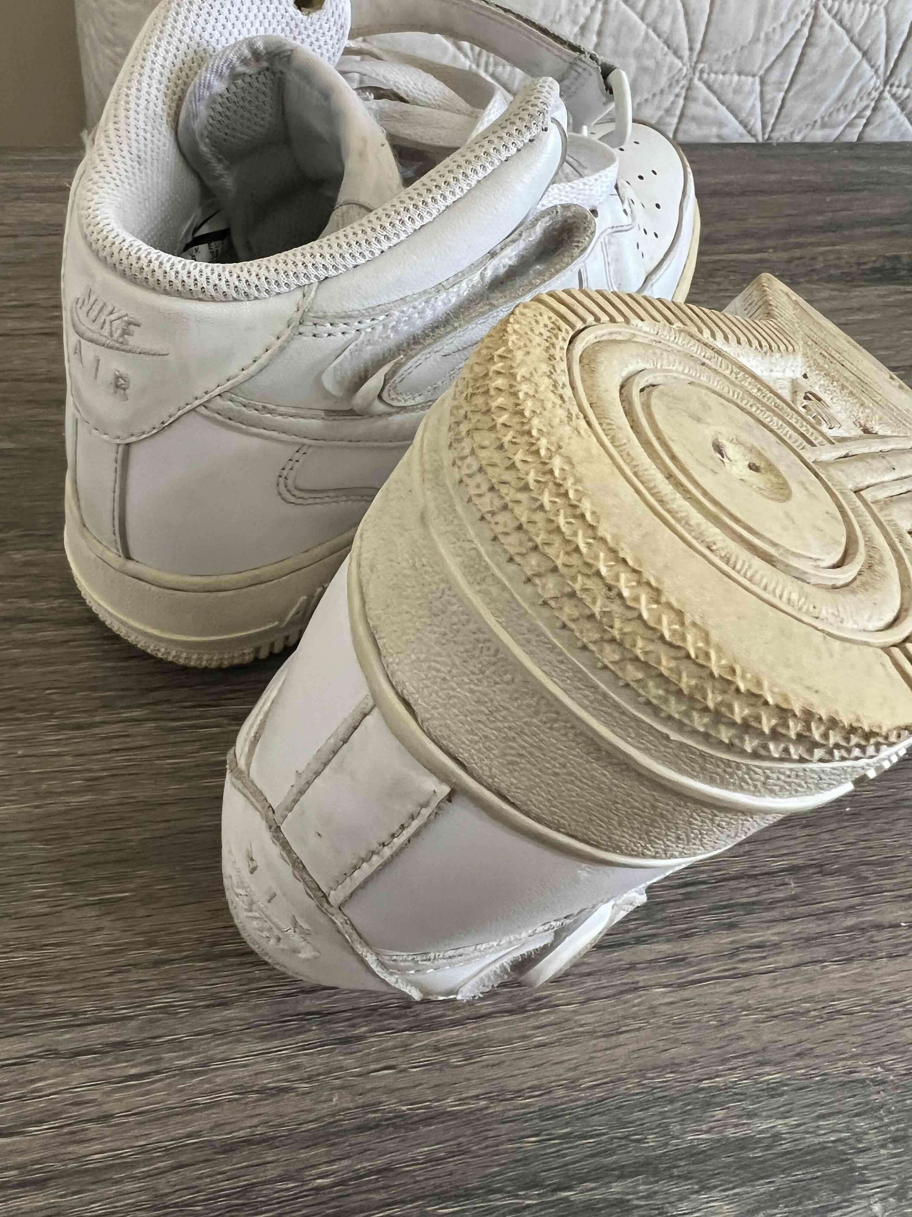 Zapatillas Nike Air Force blancas mid - miniatura 3