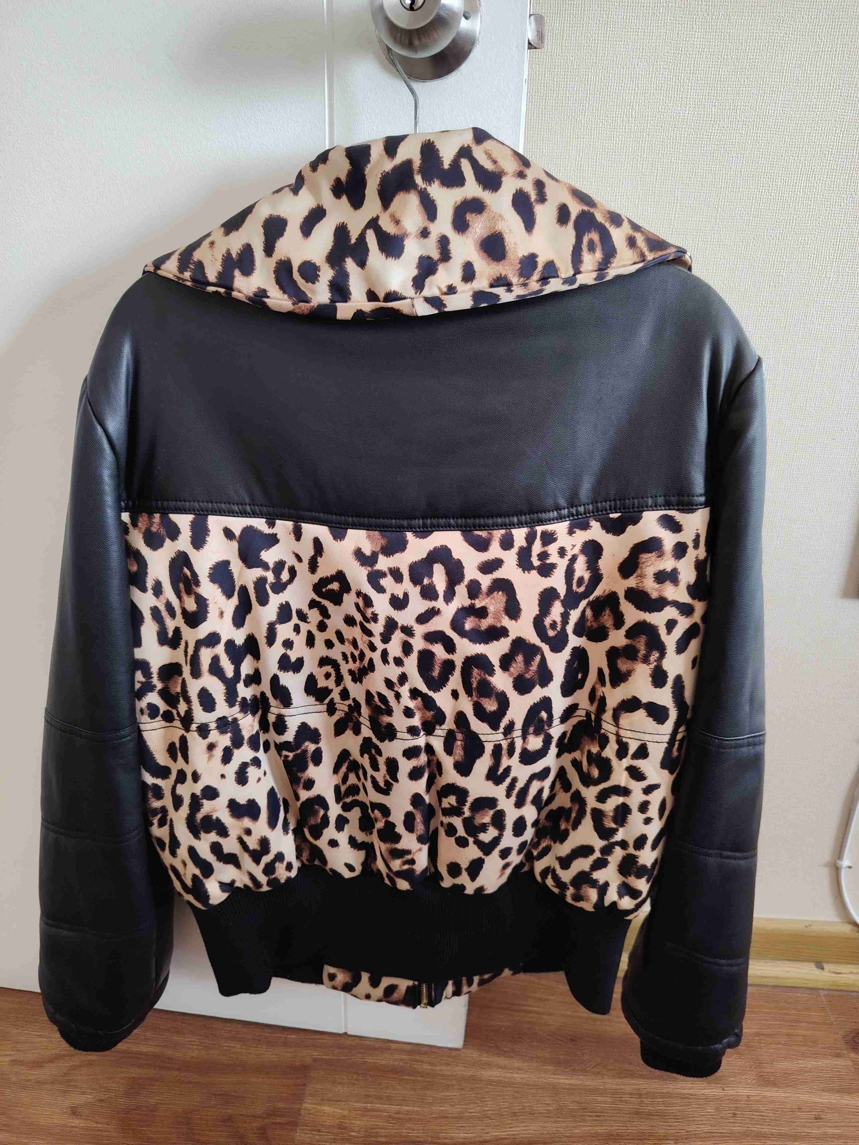 Chaqueta leopardo y cuero Liolá - miniatura 2