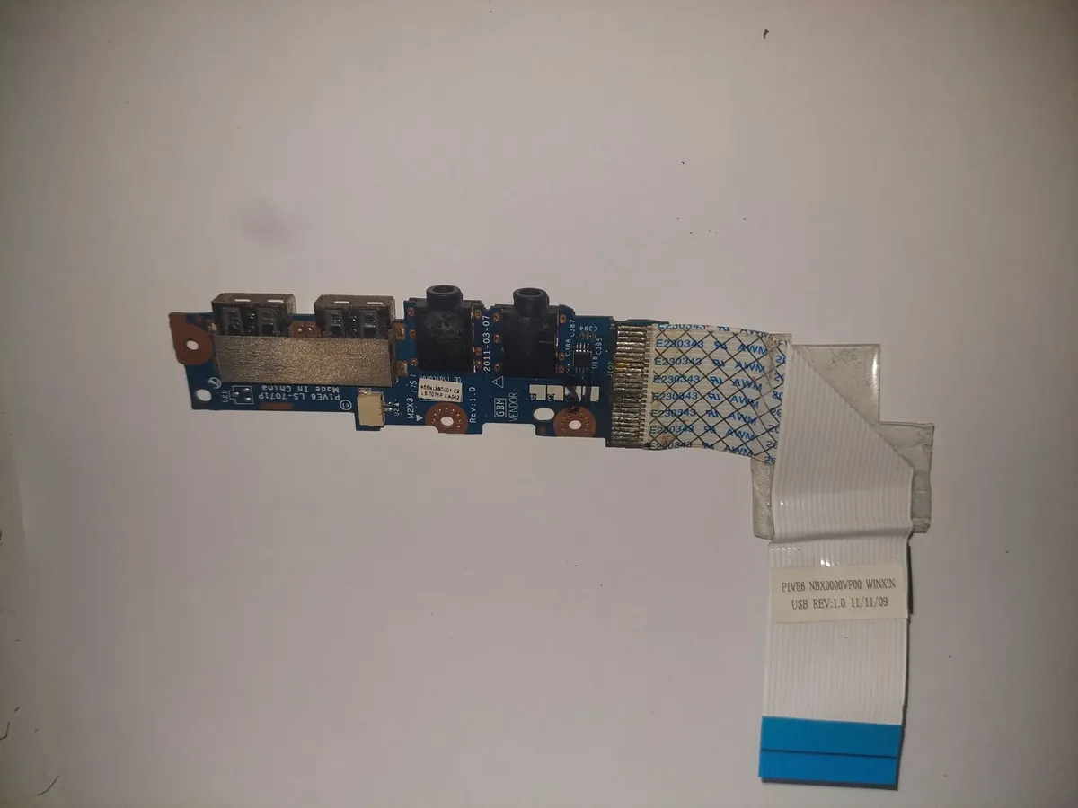 Modulo Usb Y Audio Para Netbook Acer Aspire 722 - miniatura 1