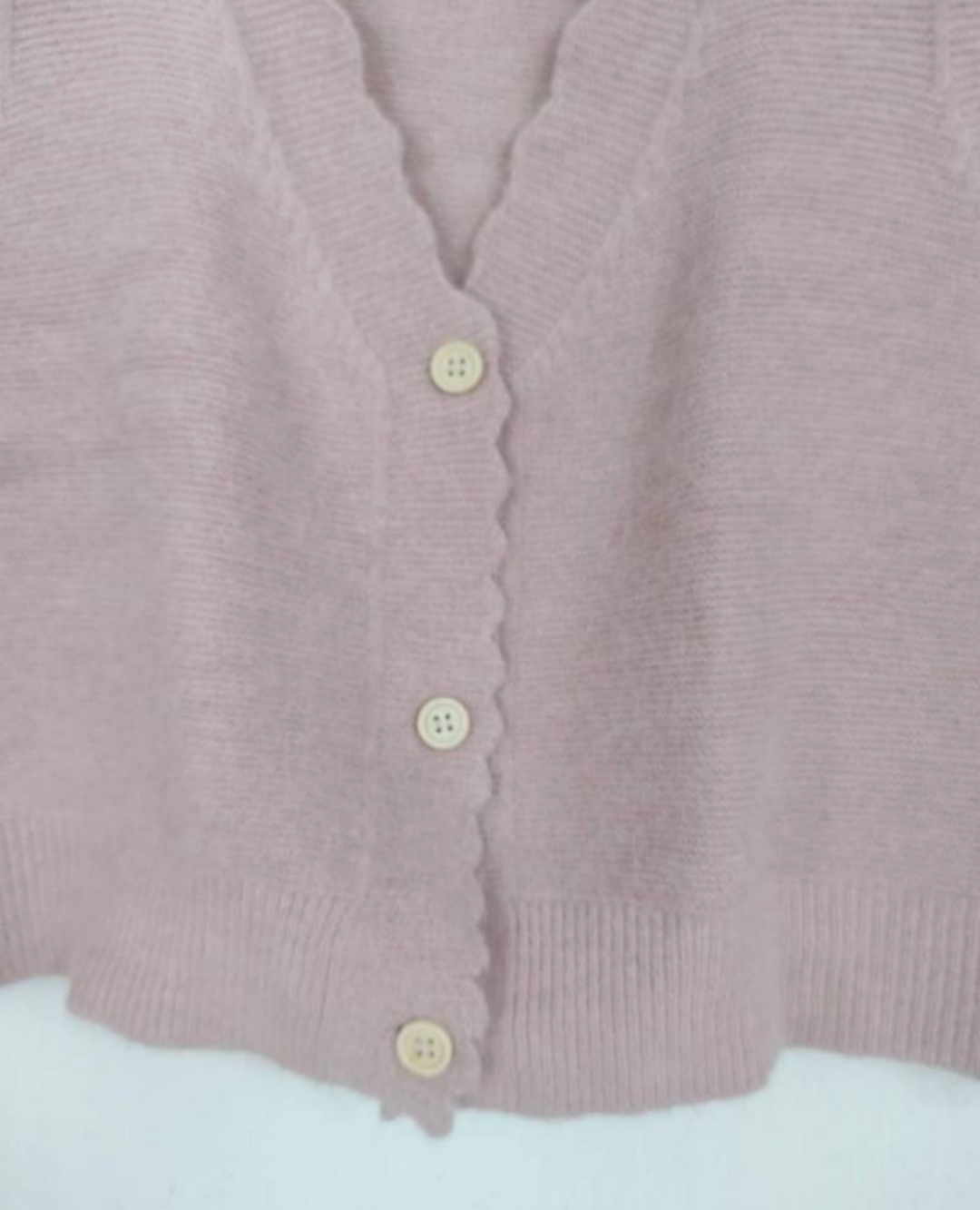 Chaleco de punto sin mangas palo de rosa - miniatura 3