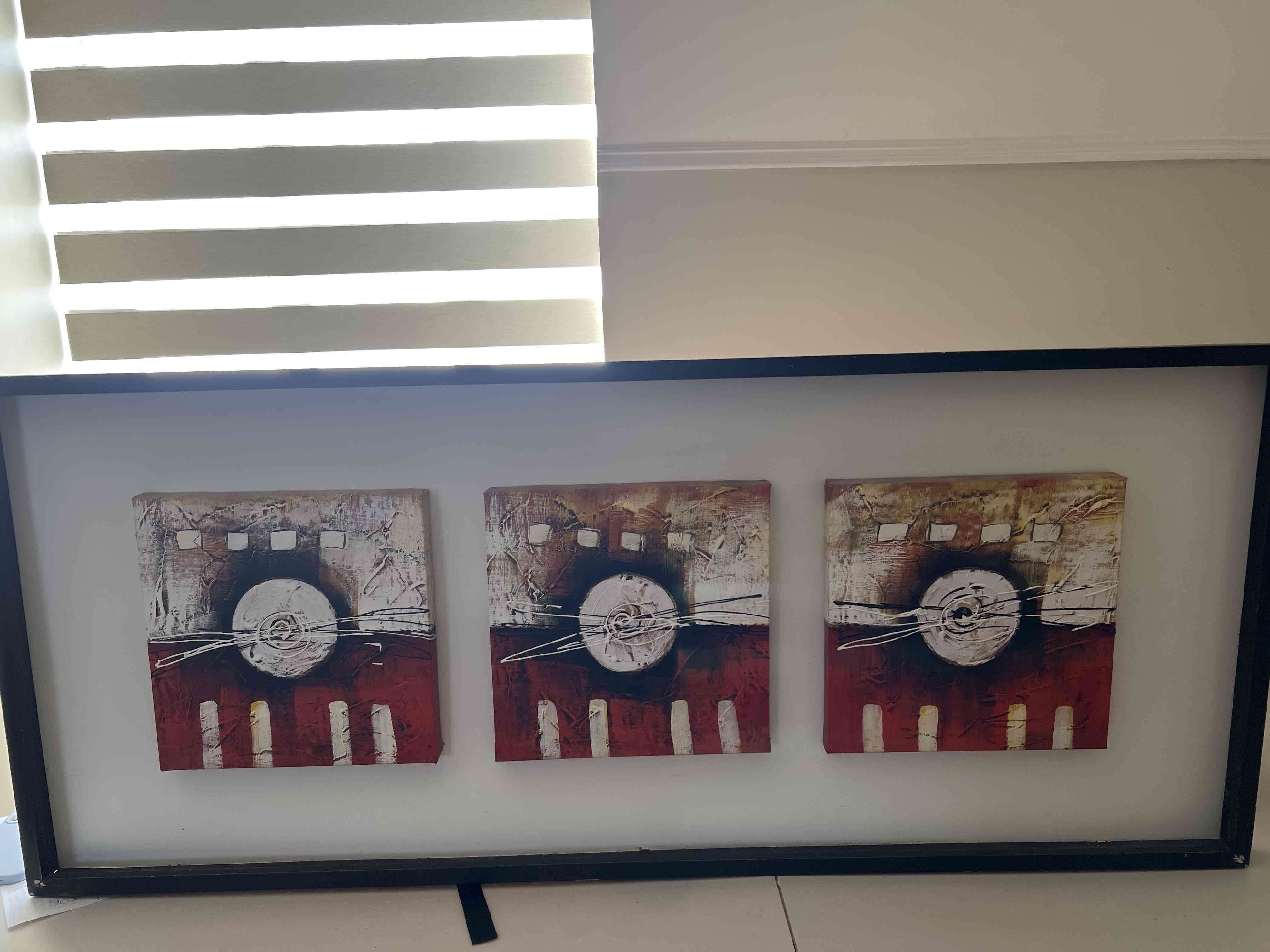 Tríptico de arte abstracto - miniatura 2