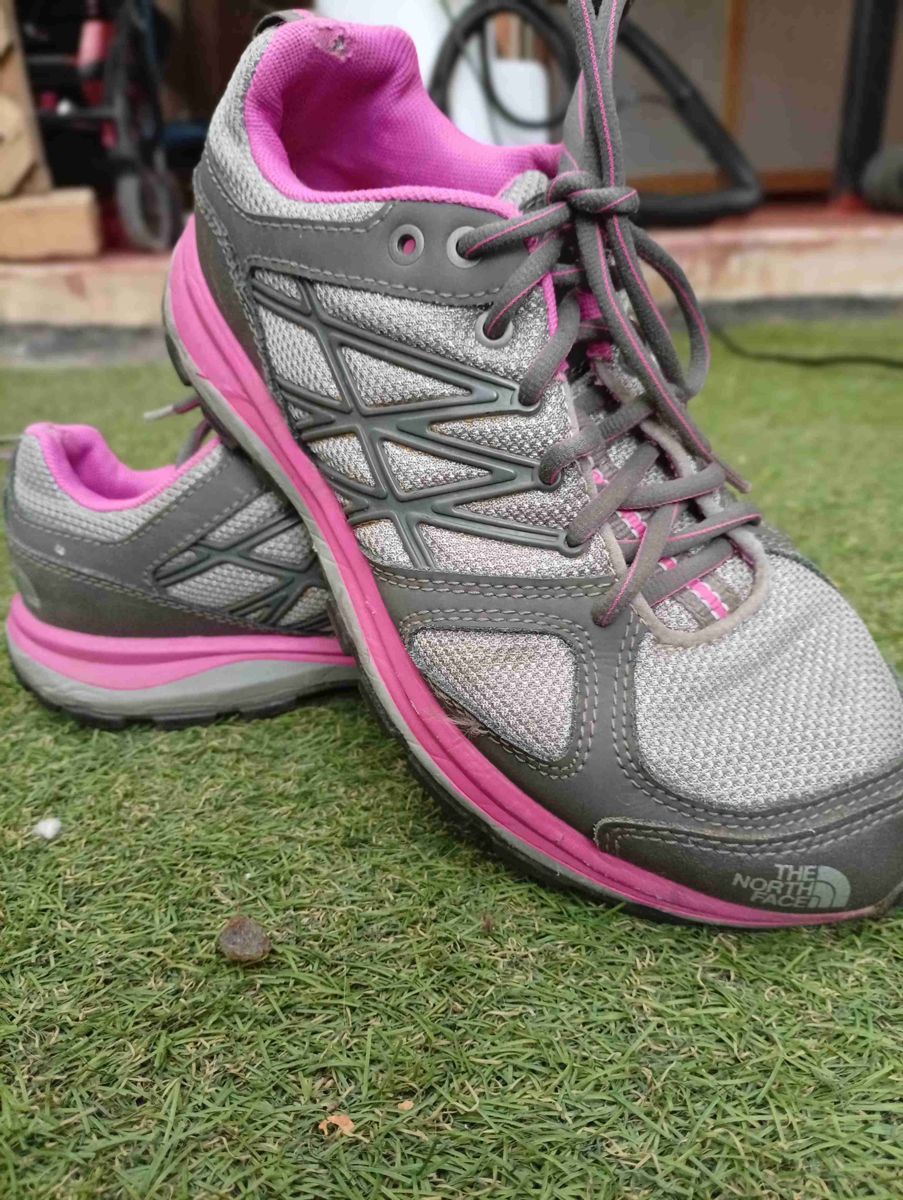 Zapatillas the north face, deportivas gris y rosa - miniatura 2