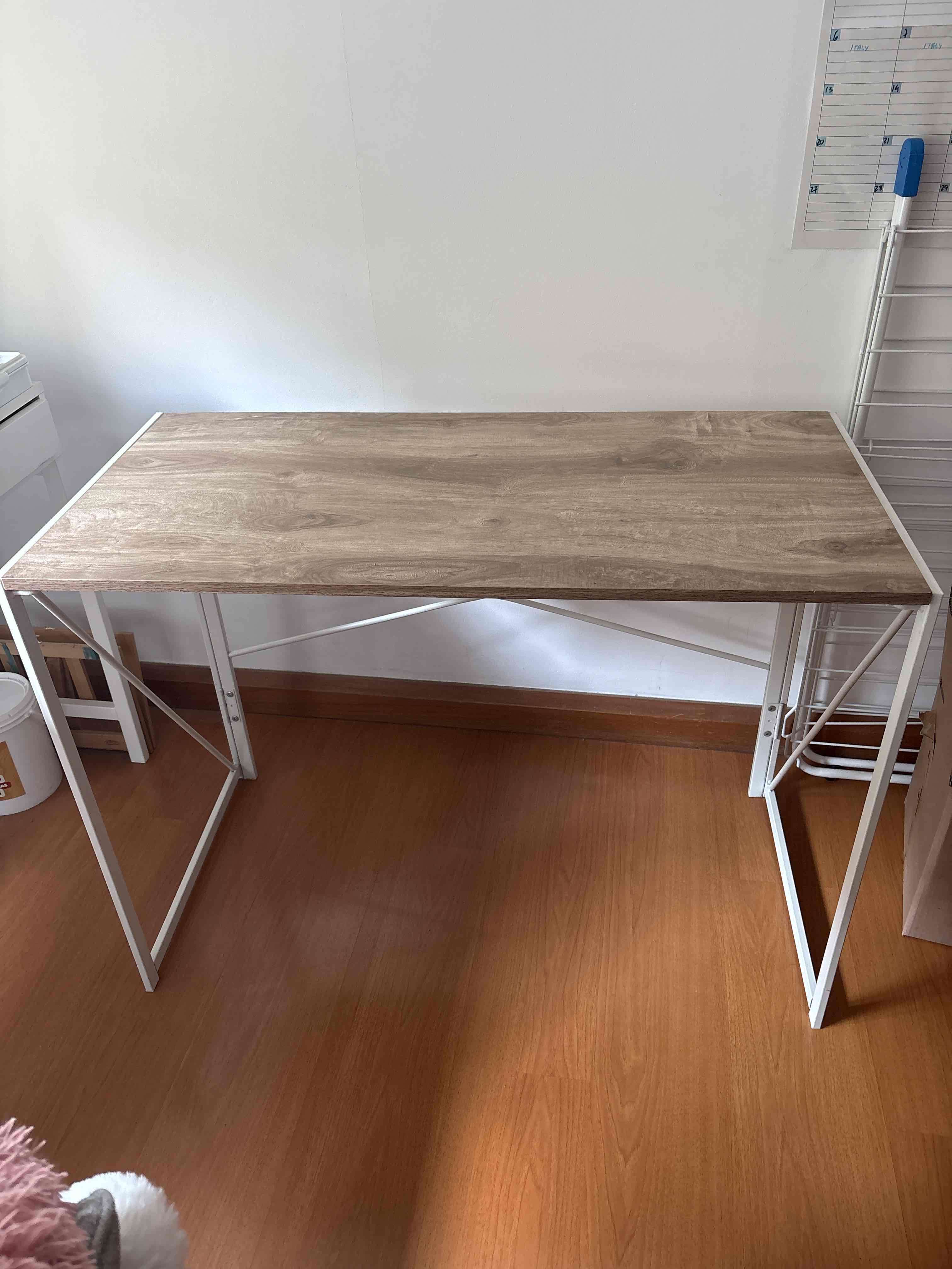 Escritorio de madera y metal plegable - miniatura 1