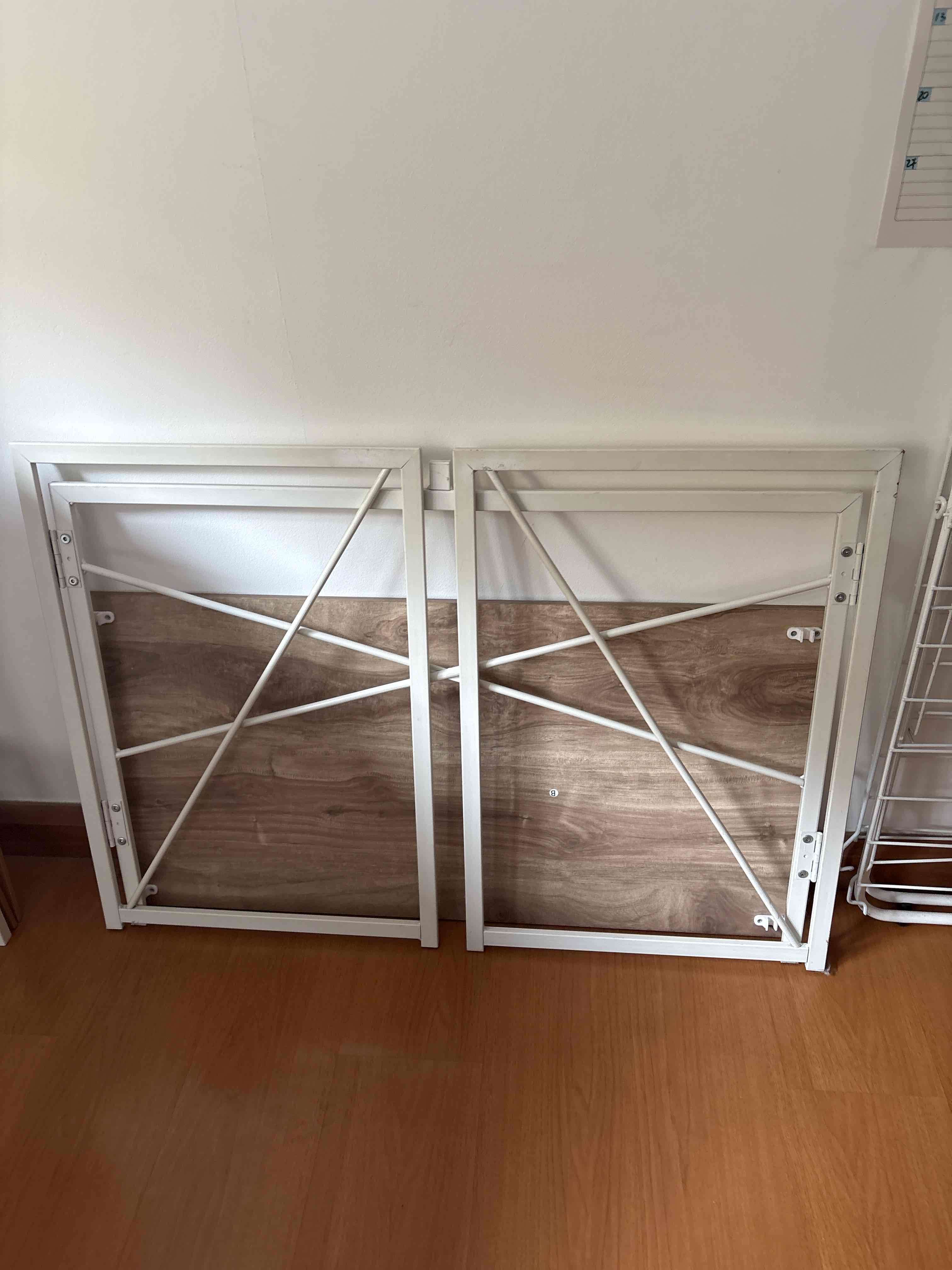 Escritorio de madera y metal plegable - miniatura 4