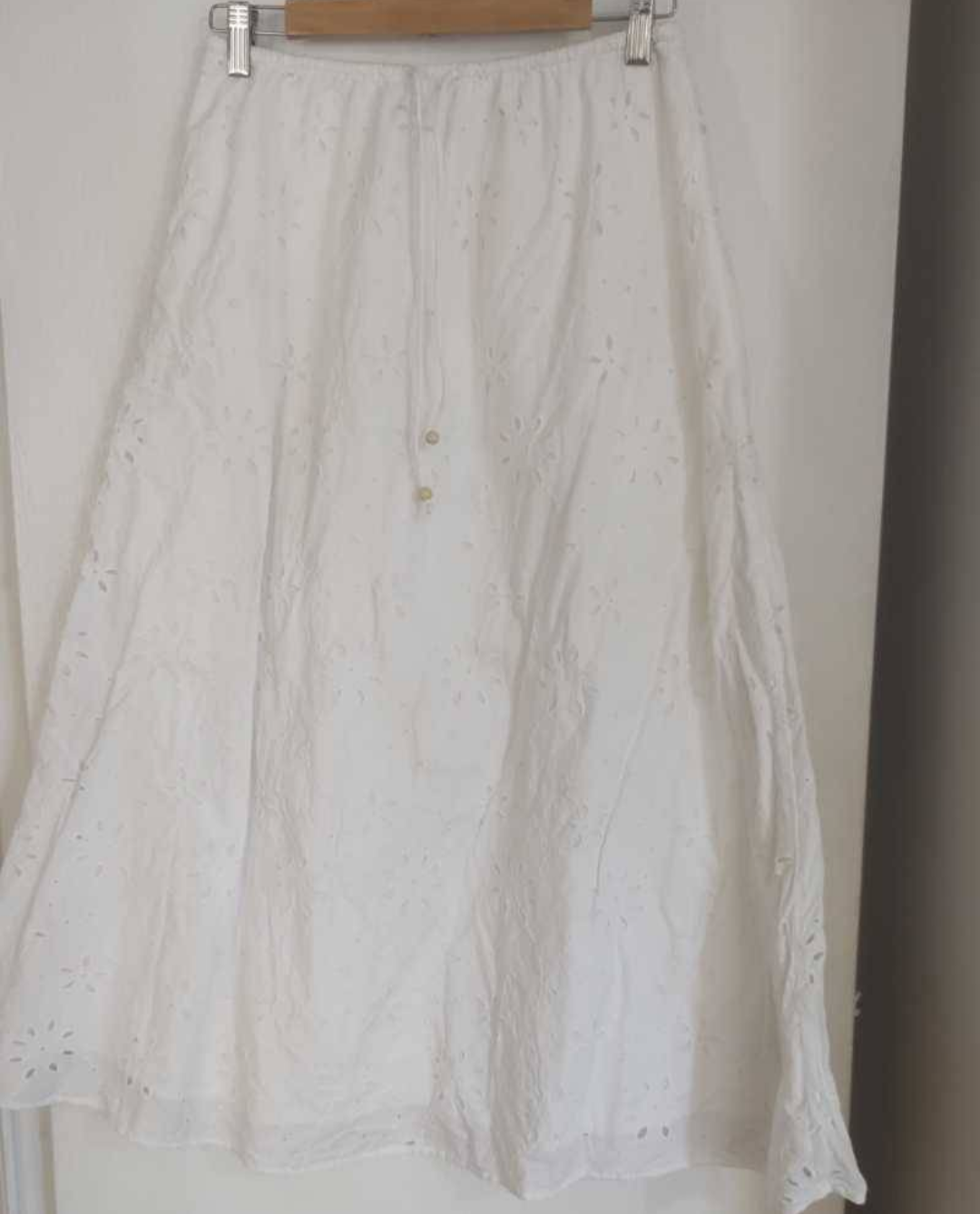 Falda larga blanca broderie - miniatura 2