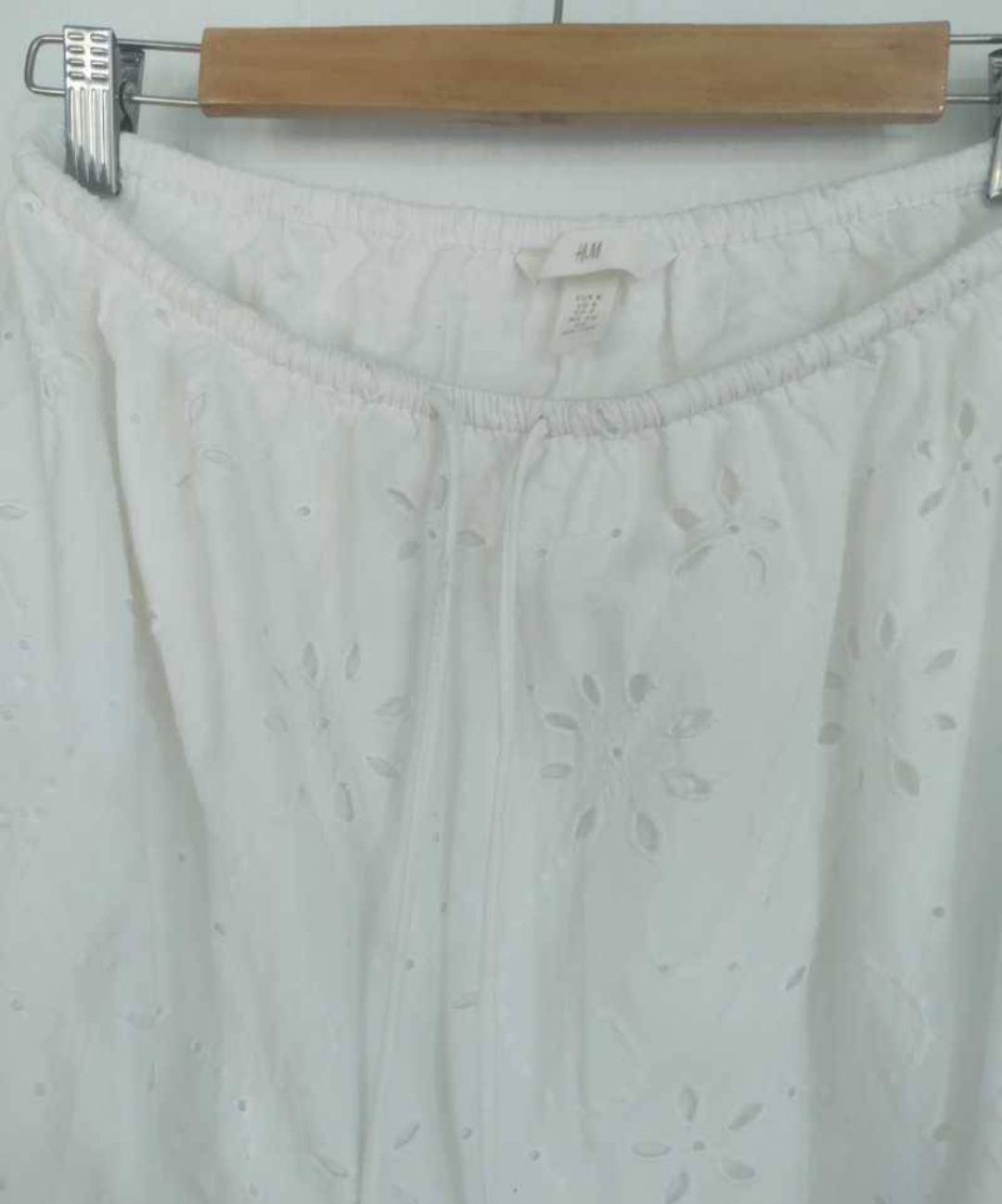 Falda larga blanca broderie - miniatura 3