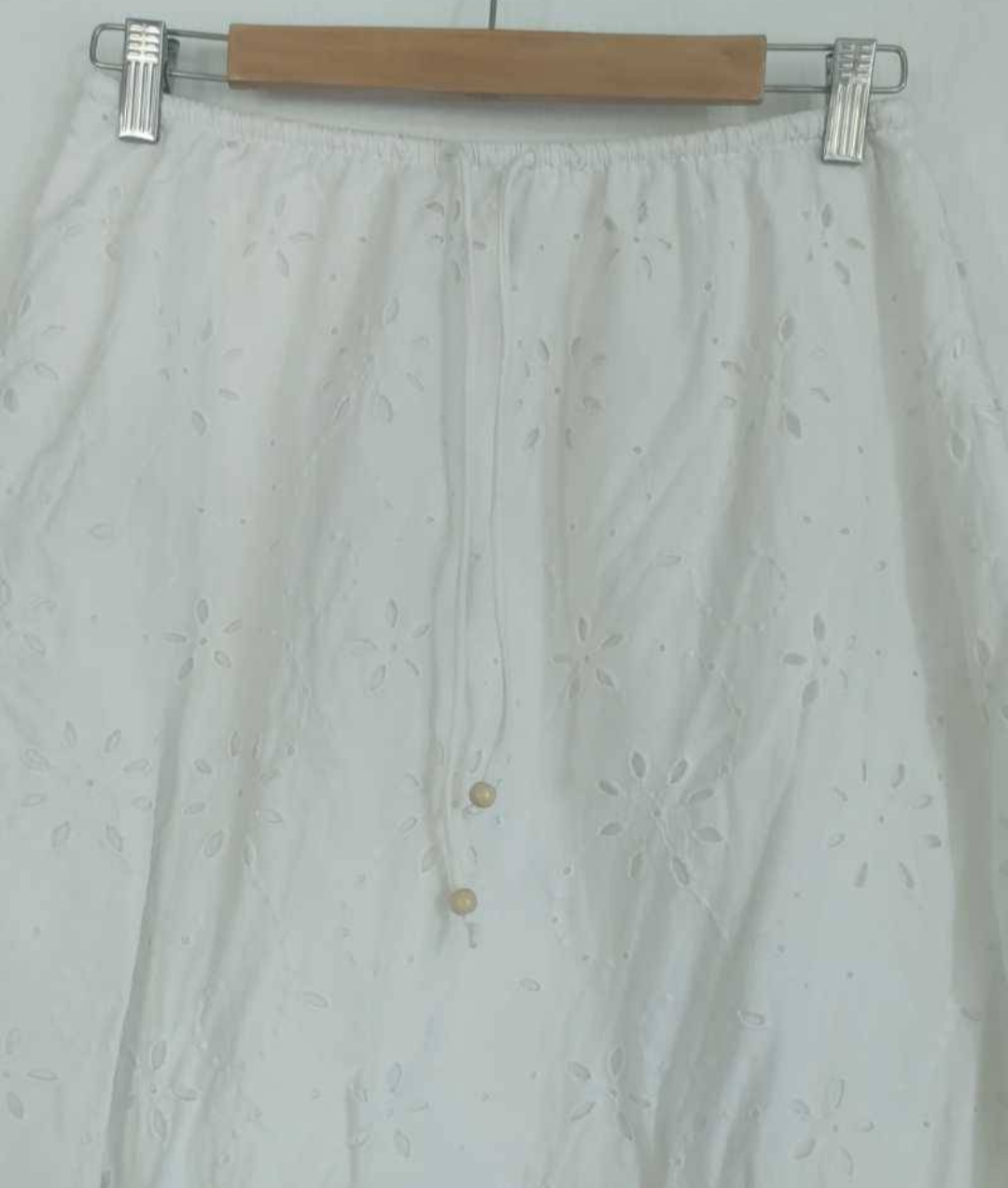 Falda larga blanca broderie - miniatura 4