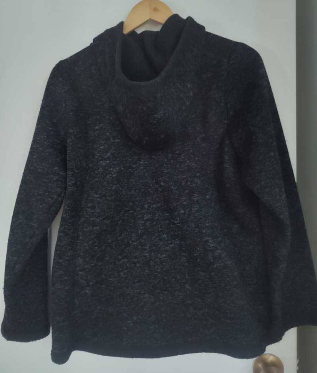 Polerón gris jaspeado con capucha - miniatura 4