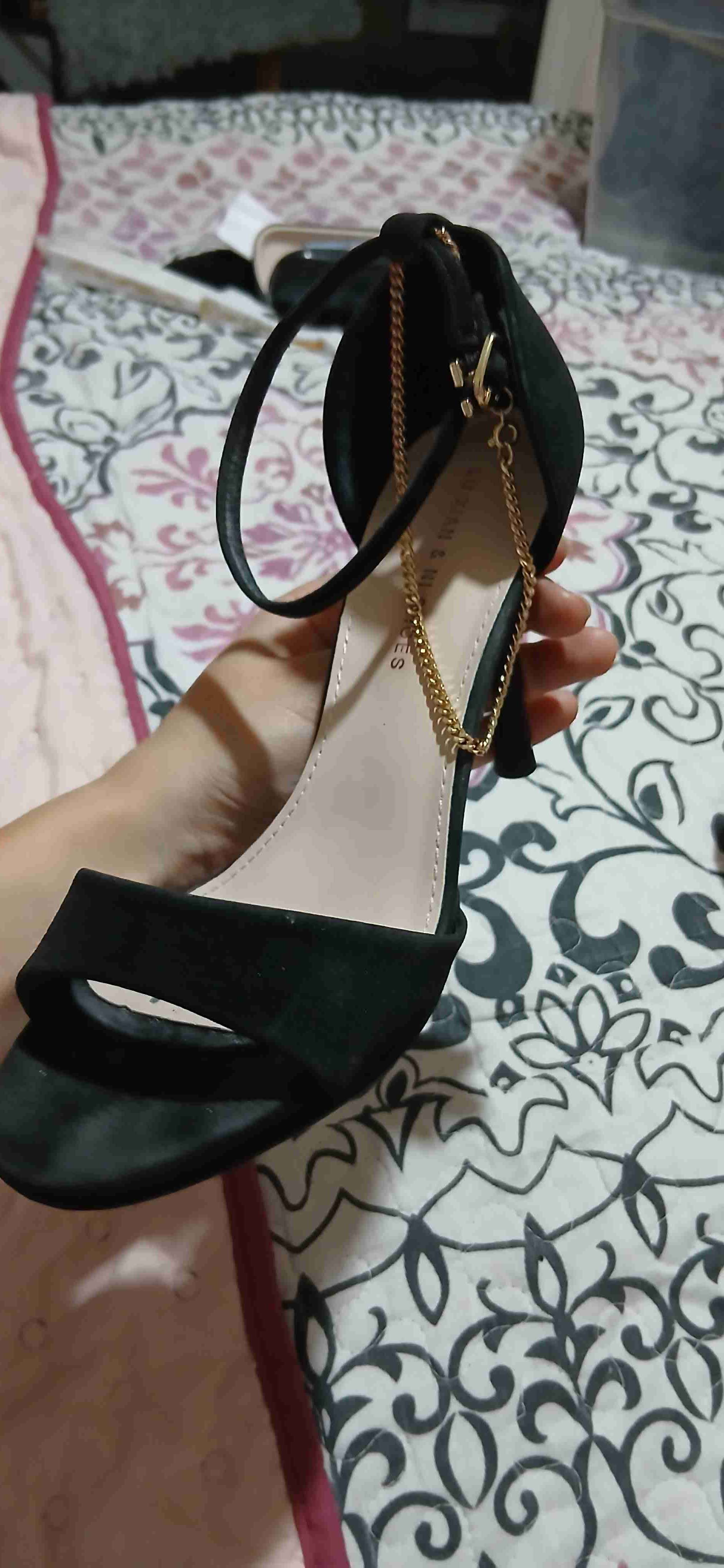 Tacones de gamuza negros - miniatura 2