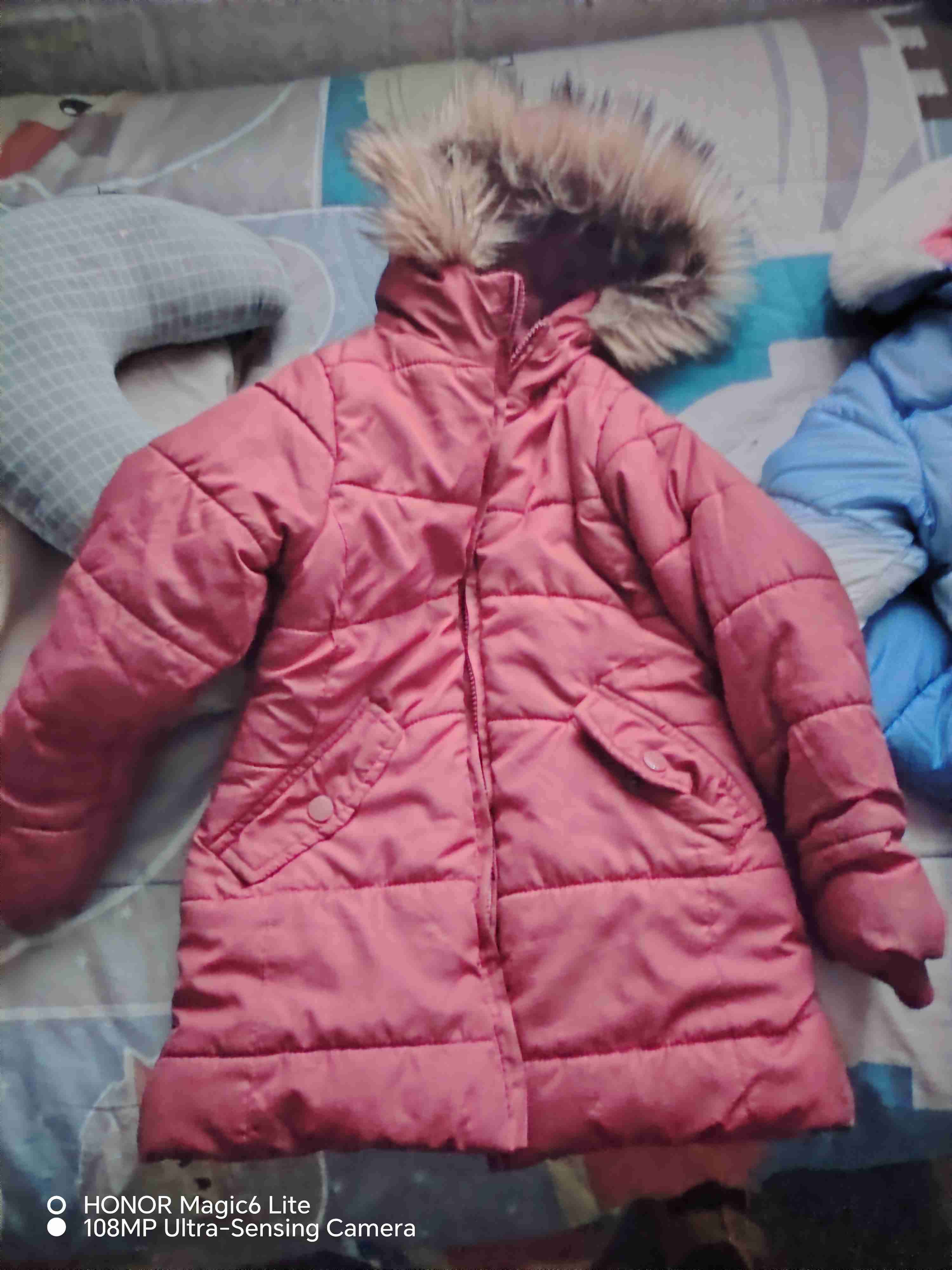 Chaqueta infantil acolchada azul - miniatura 3